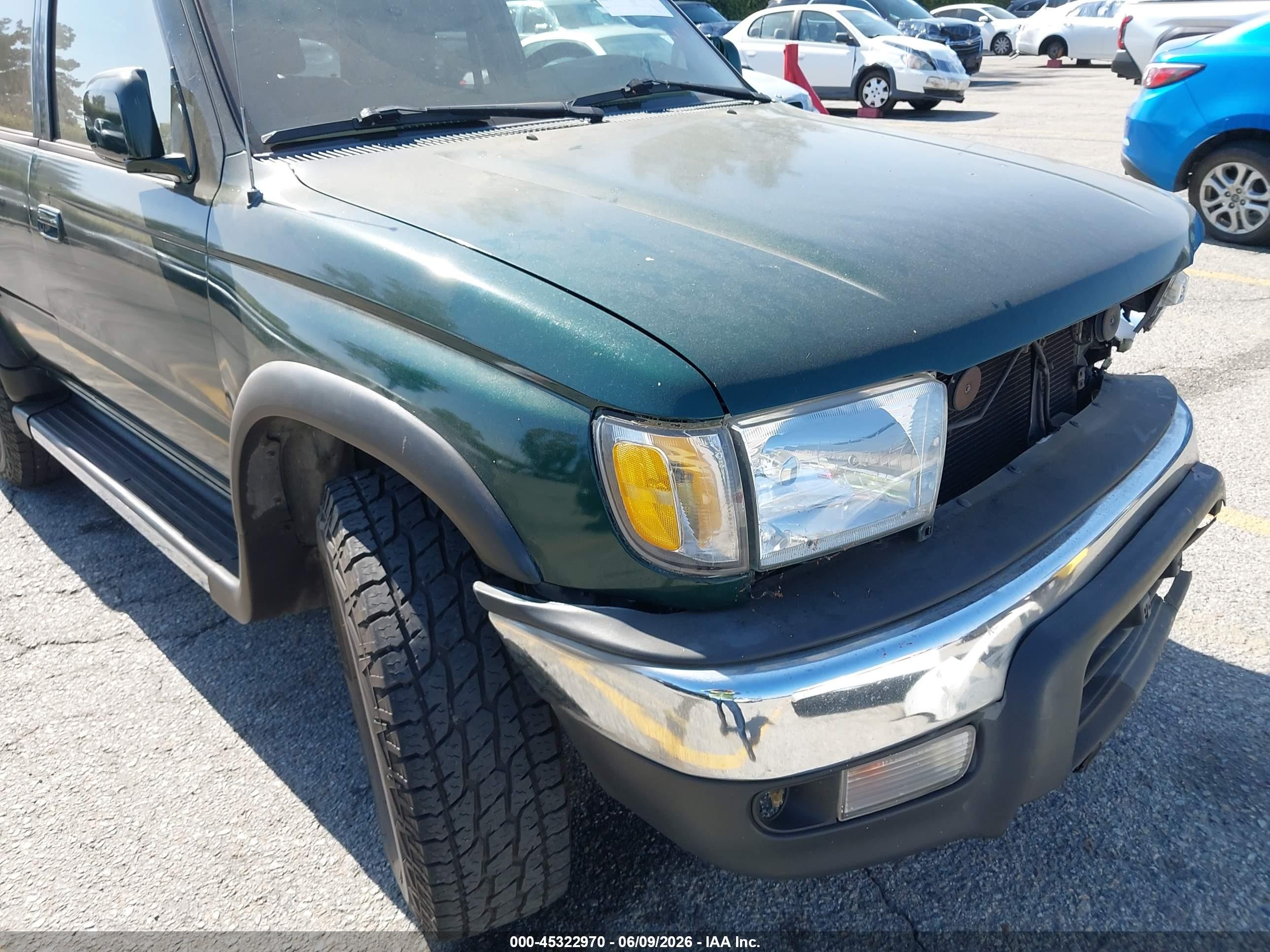 1999 Toyota 4runner Sr5 V6 Green vin: JT3GN86R0X0103373