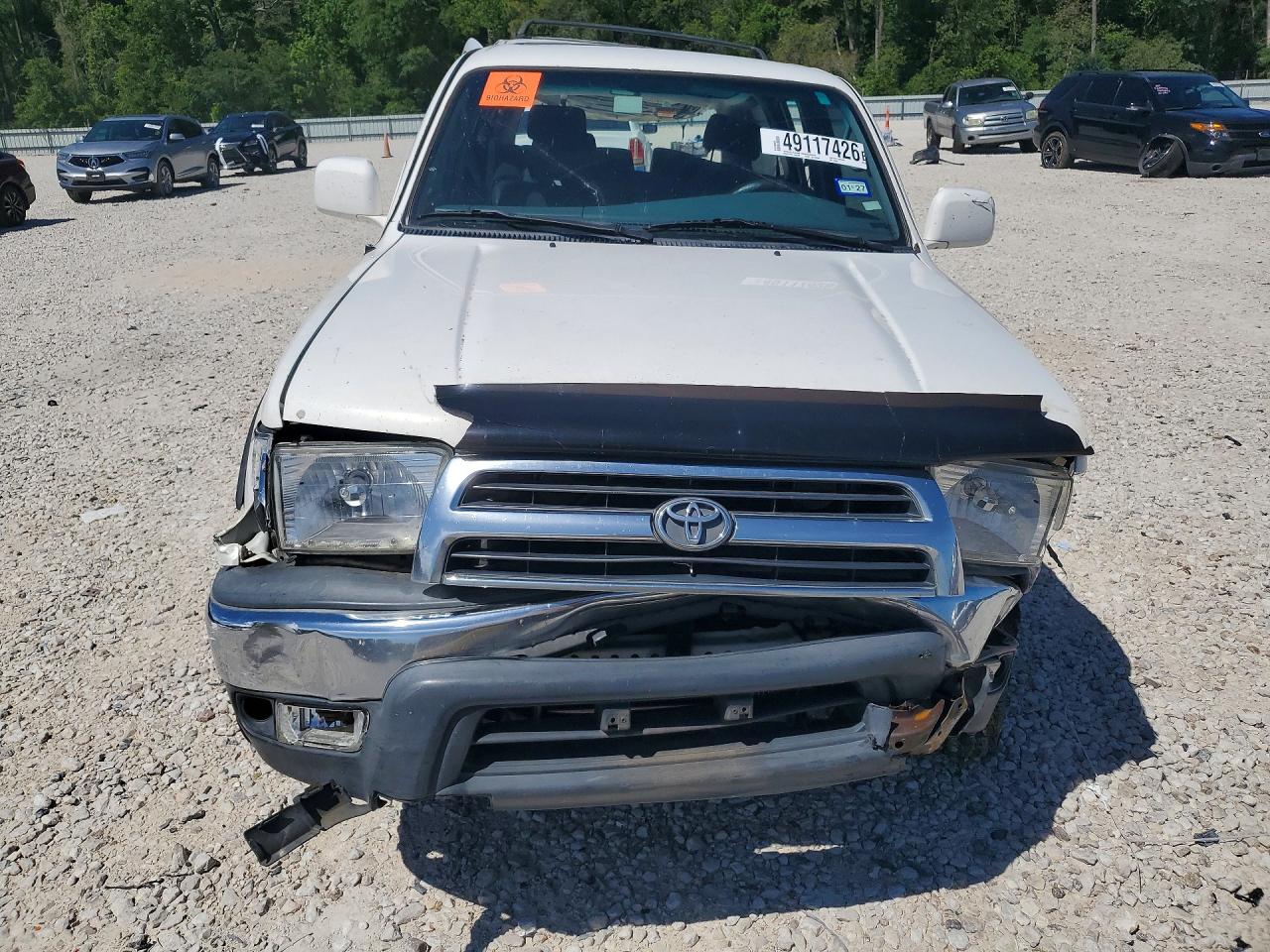 1999 Toyota 4runner Sr5 White vin: JT3GN86R0X0123803