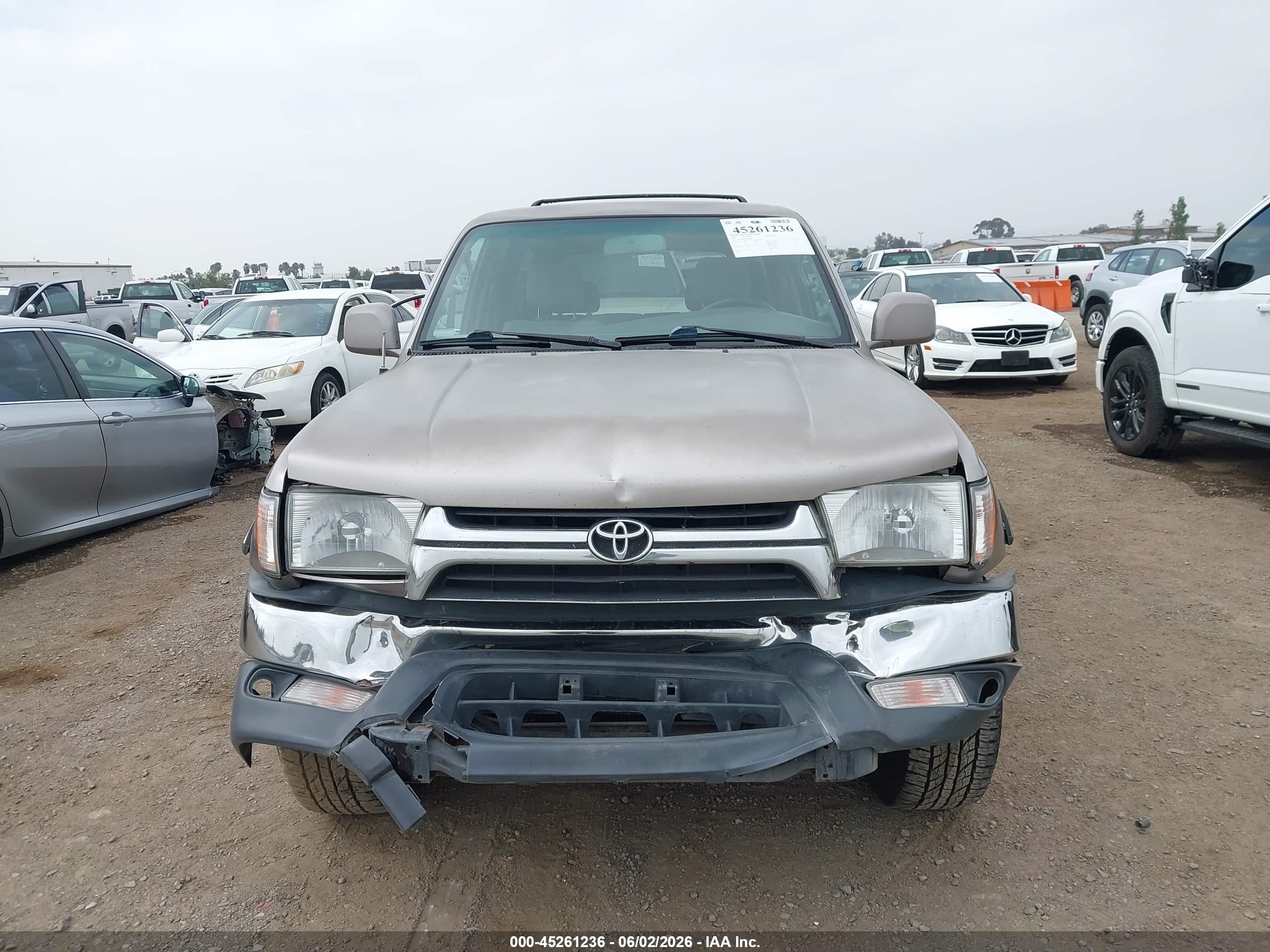 2001 Toyota 4runner Sr5 V6 Серый vin: JT3GN86R110192684