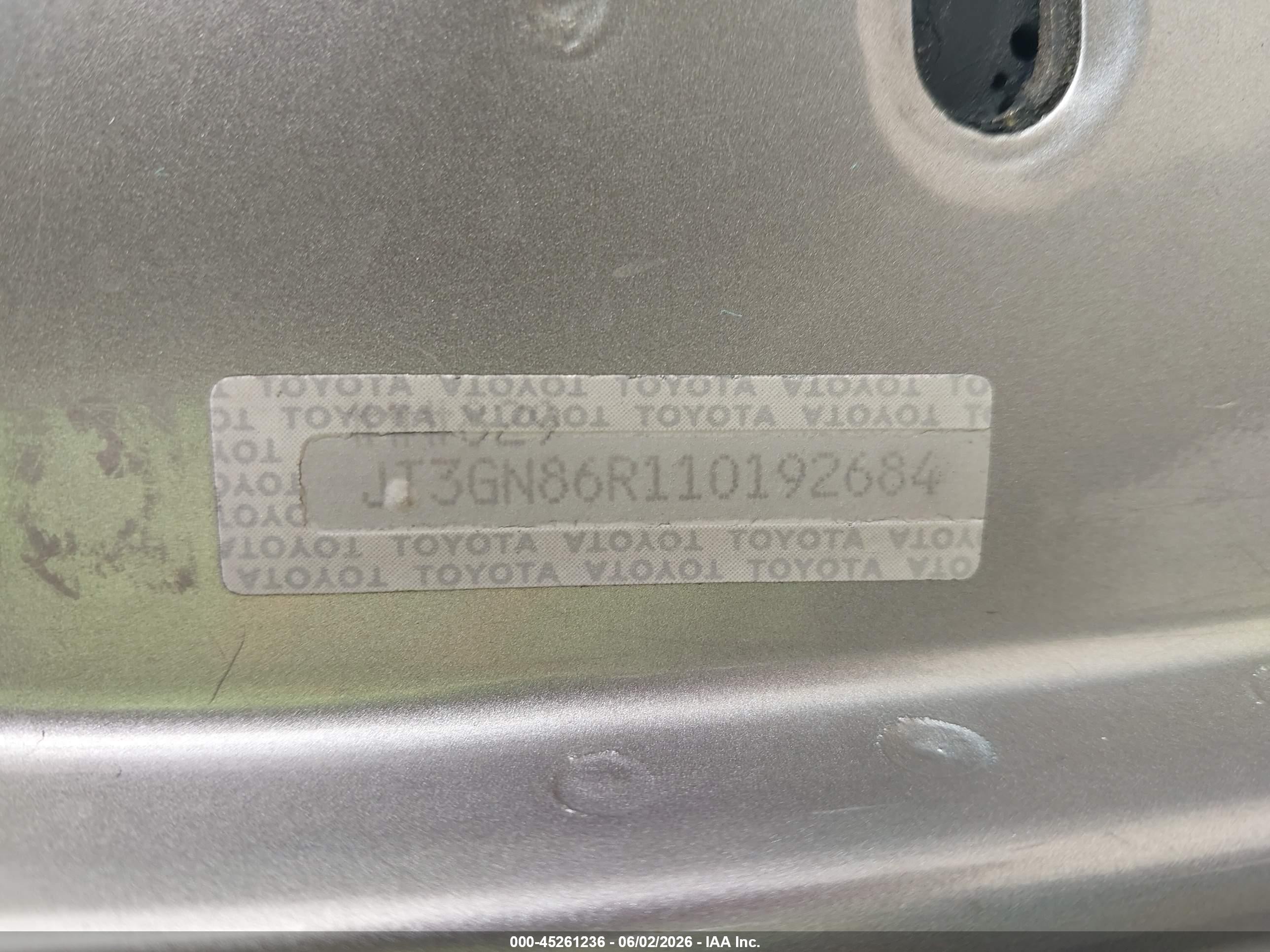 2001 Toyota 4runner Sr5 V6 Серый vin: JT3GN86R110192684