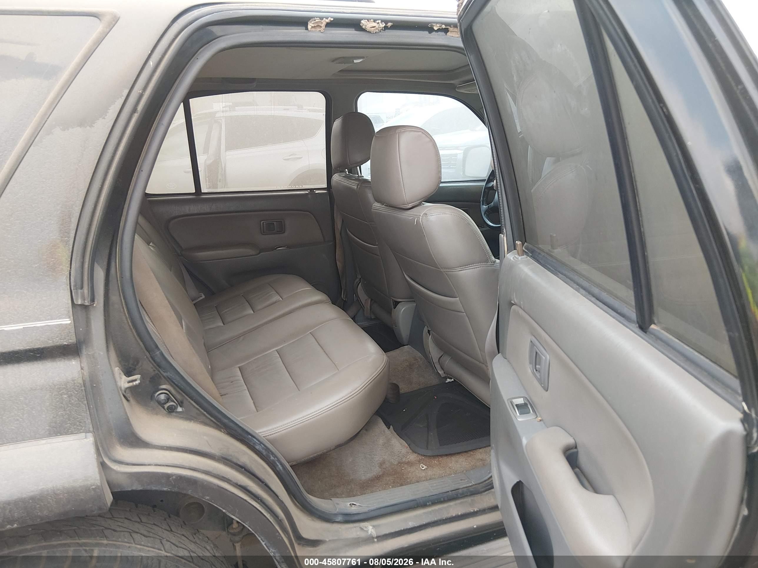 2002 Toyota 4runner Sr5 V6 Black vin: JT3GN86R120219982