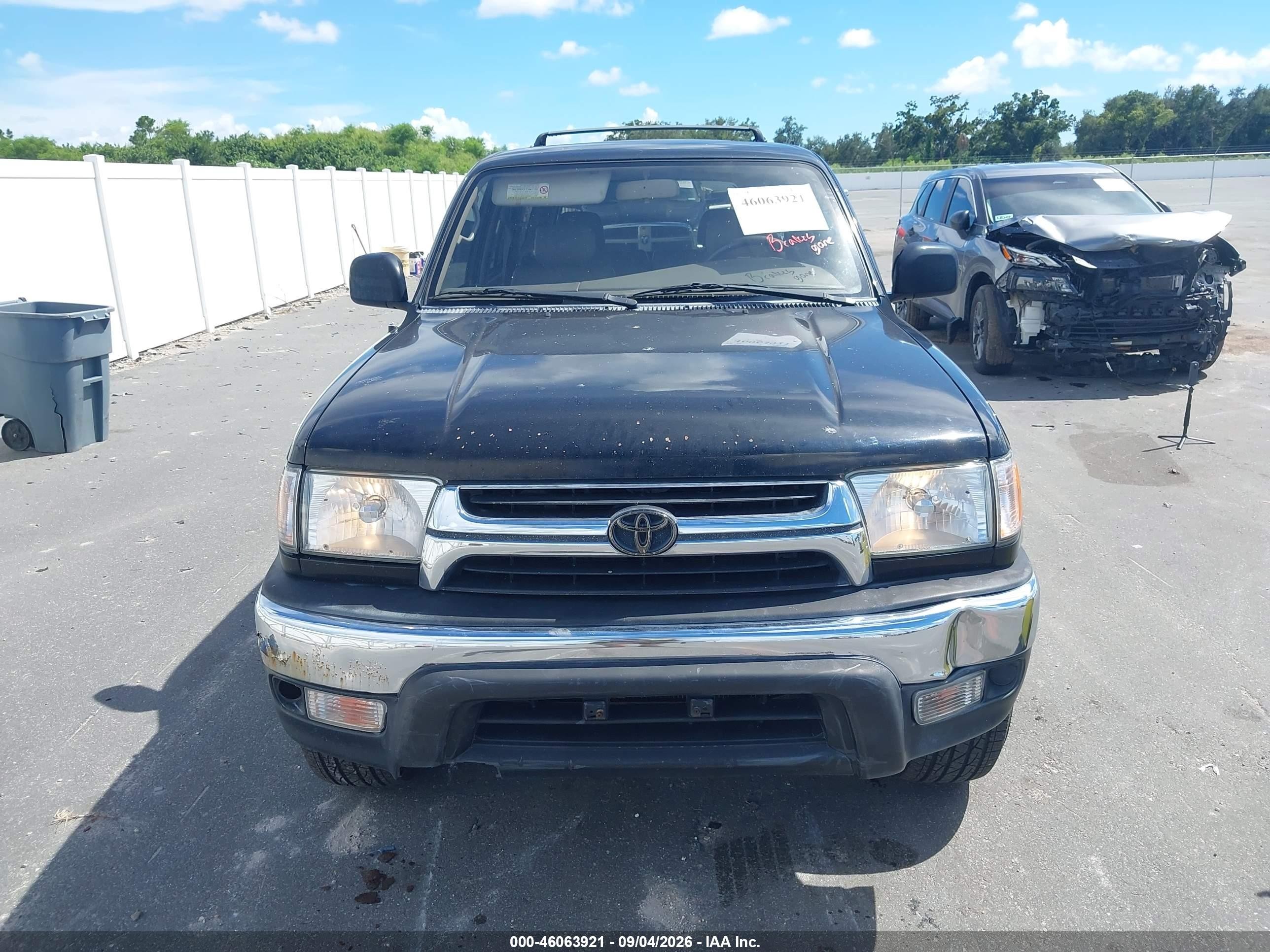 2002 Toyota 4runner Sr5 V6 Black vin: JT3GN86R120239990