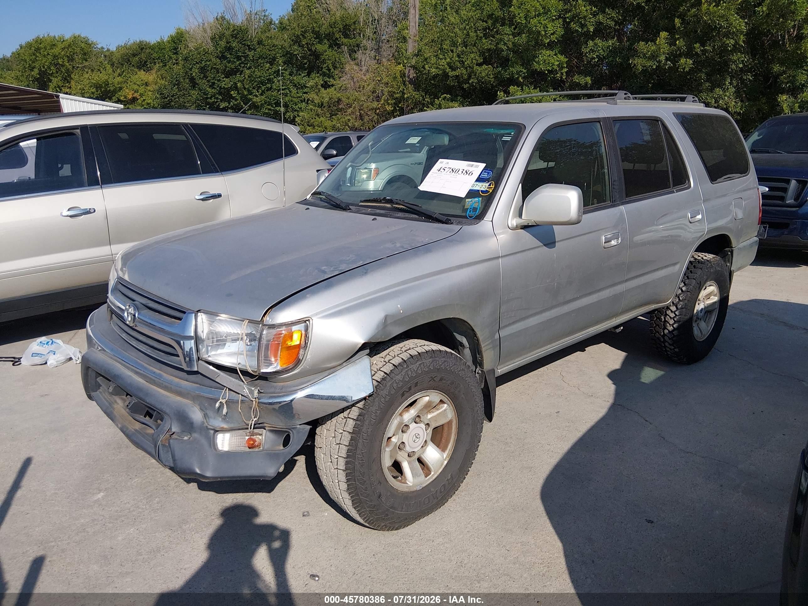 2002 Toyota 4runner Sr5 V6 Gray vin: JT3GN86R120253548