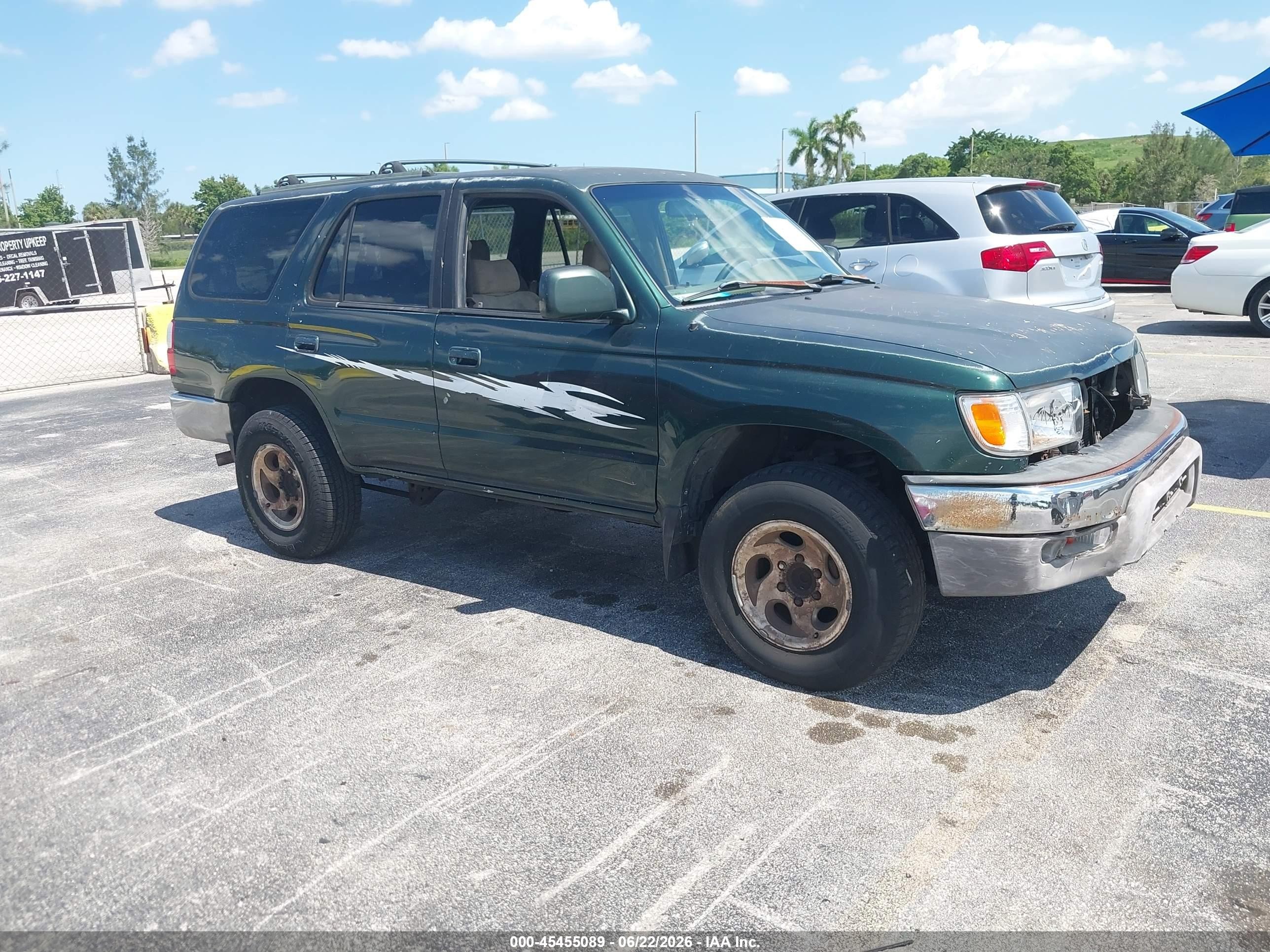 2002 Toyota 4runner Sr5 V6 Green vin: JT3GN86R120258989
