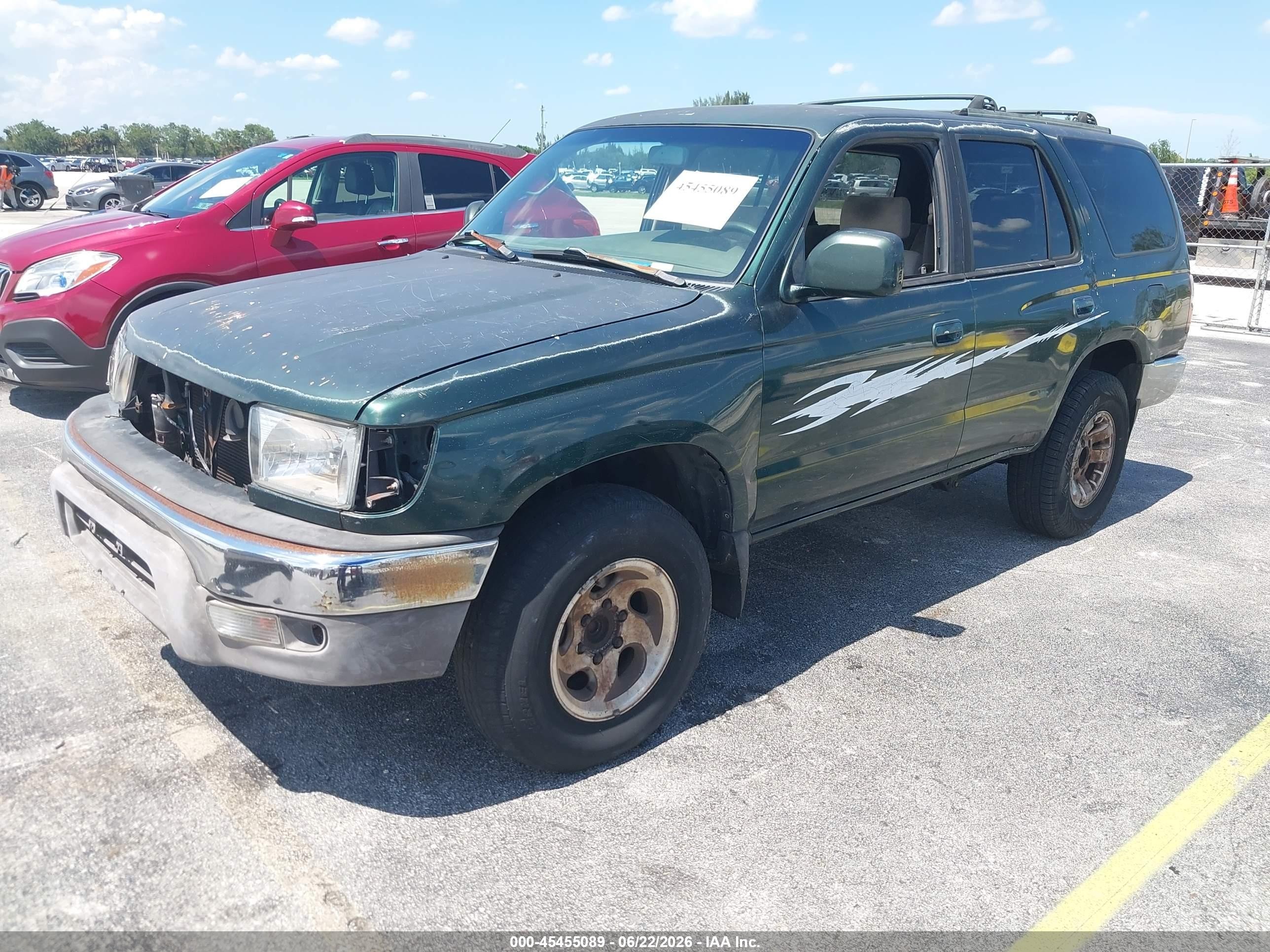 2002 Toyota 4runner Sr5 V6 Green vin: JT3GN86R120258989