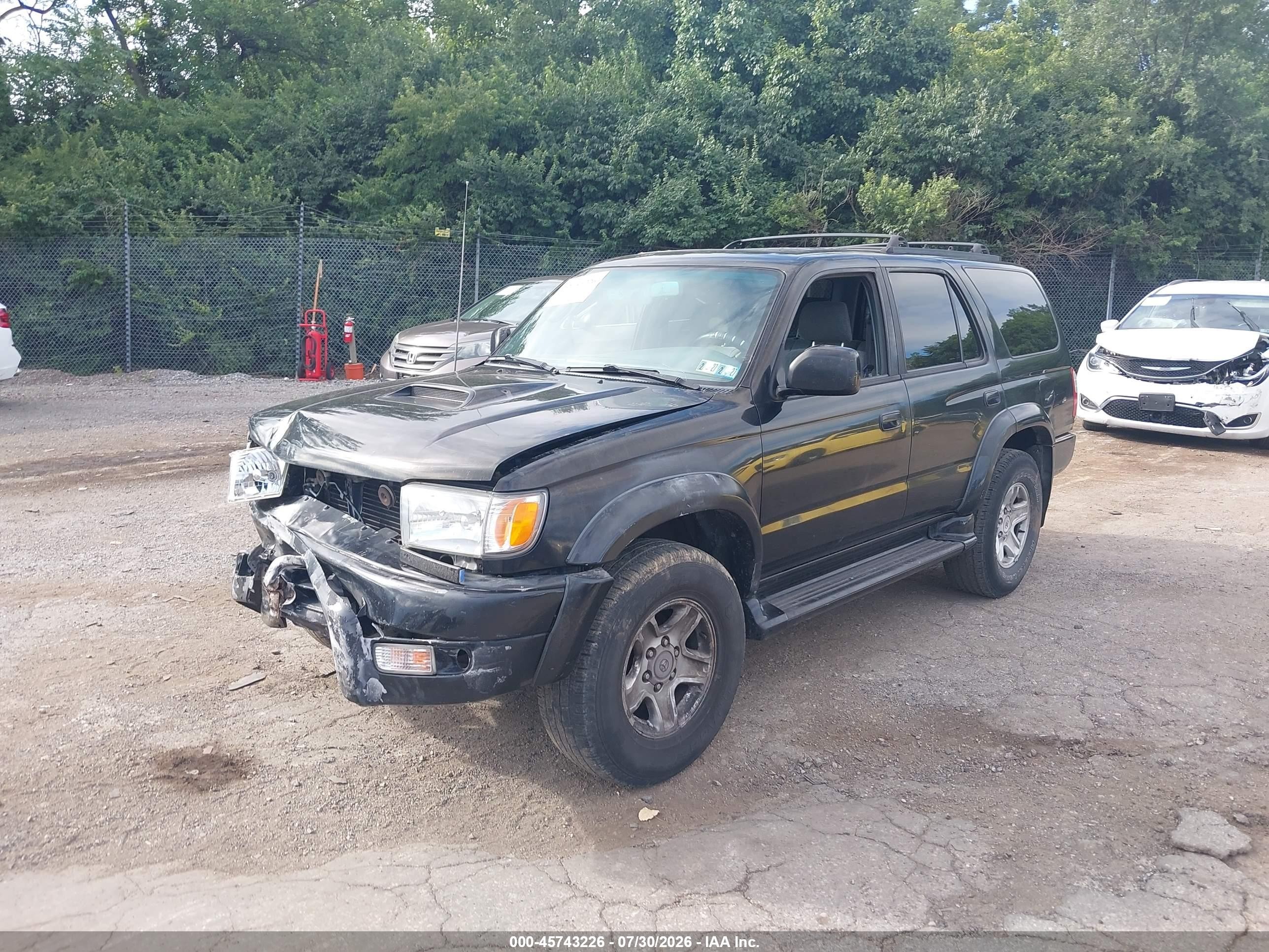 2000 Toyota 4runner Sr5 V6 Black vin: JT3GN86R1Y0178293