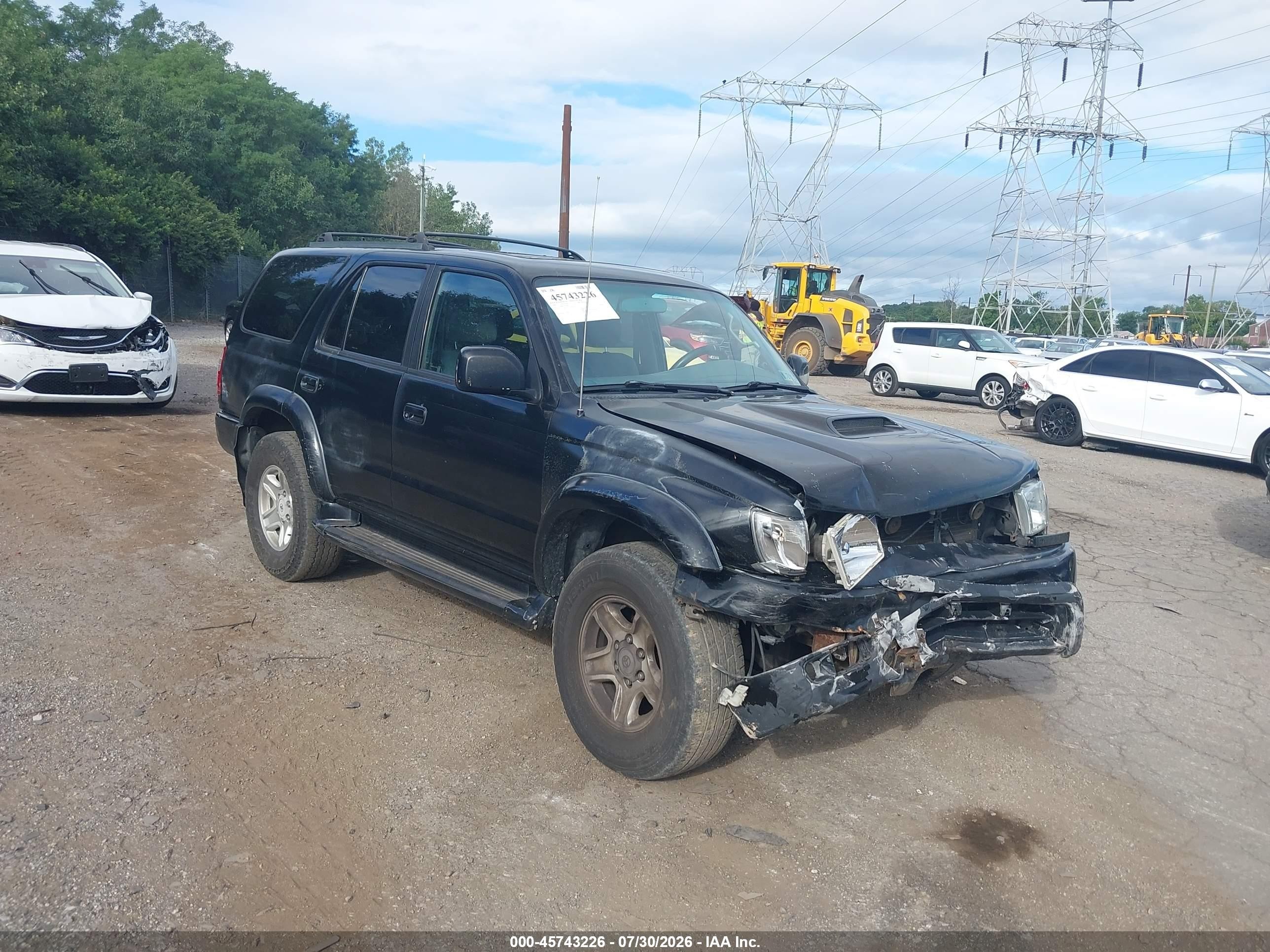 2000 Toyota 4runner Sr5 V6 Black vin: JT3GN86R1Y0178293