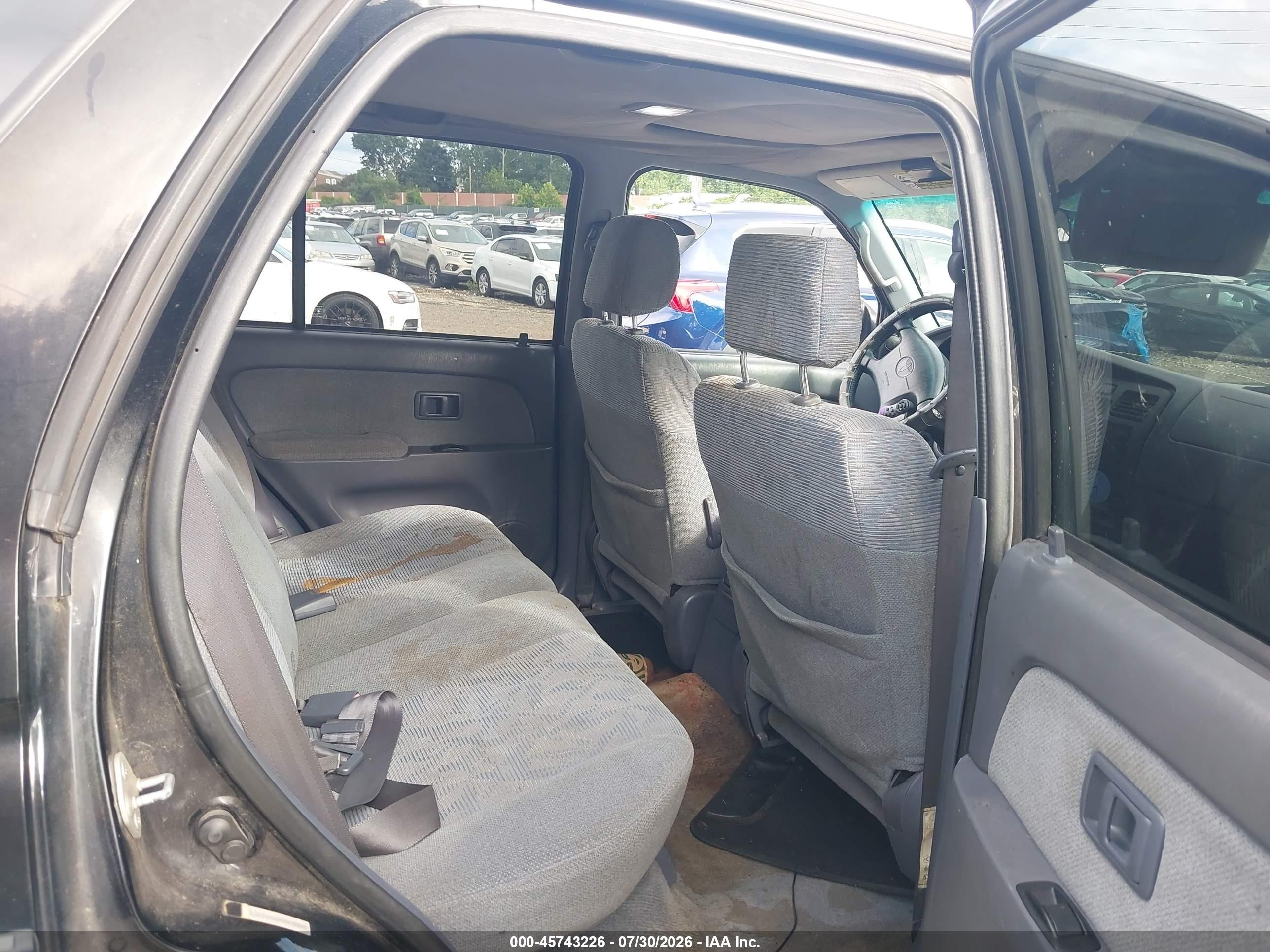 2000 Toyota 4runner Sr5 V6 Black vin: JT3GN86R1Y0178293