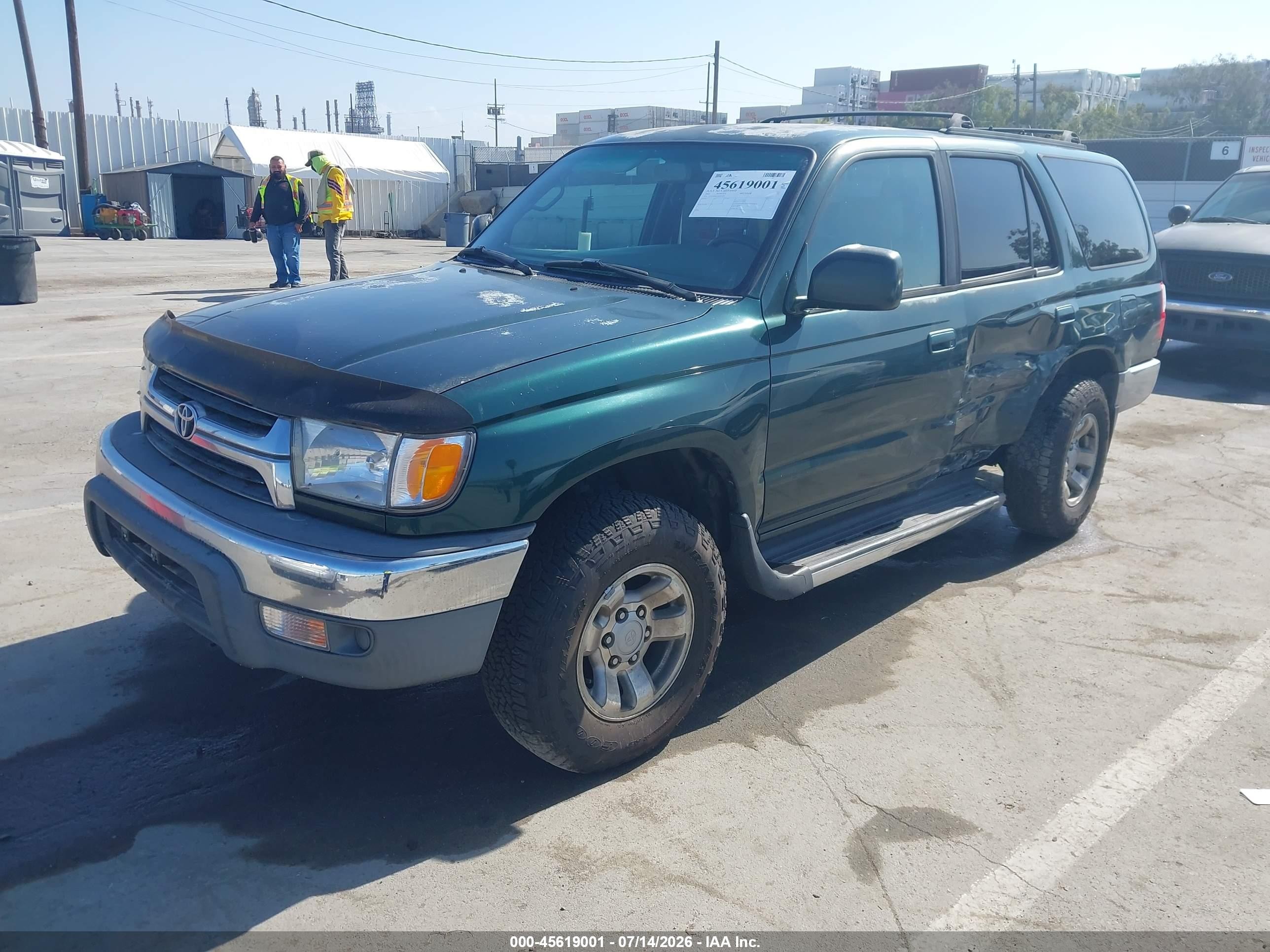 2002 Toyota 4runner Sr5 V6 Green vin: JT3GN86R220241330
