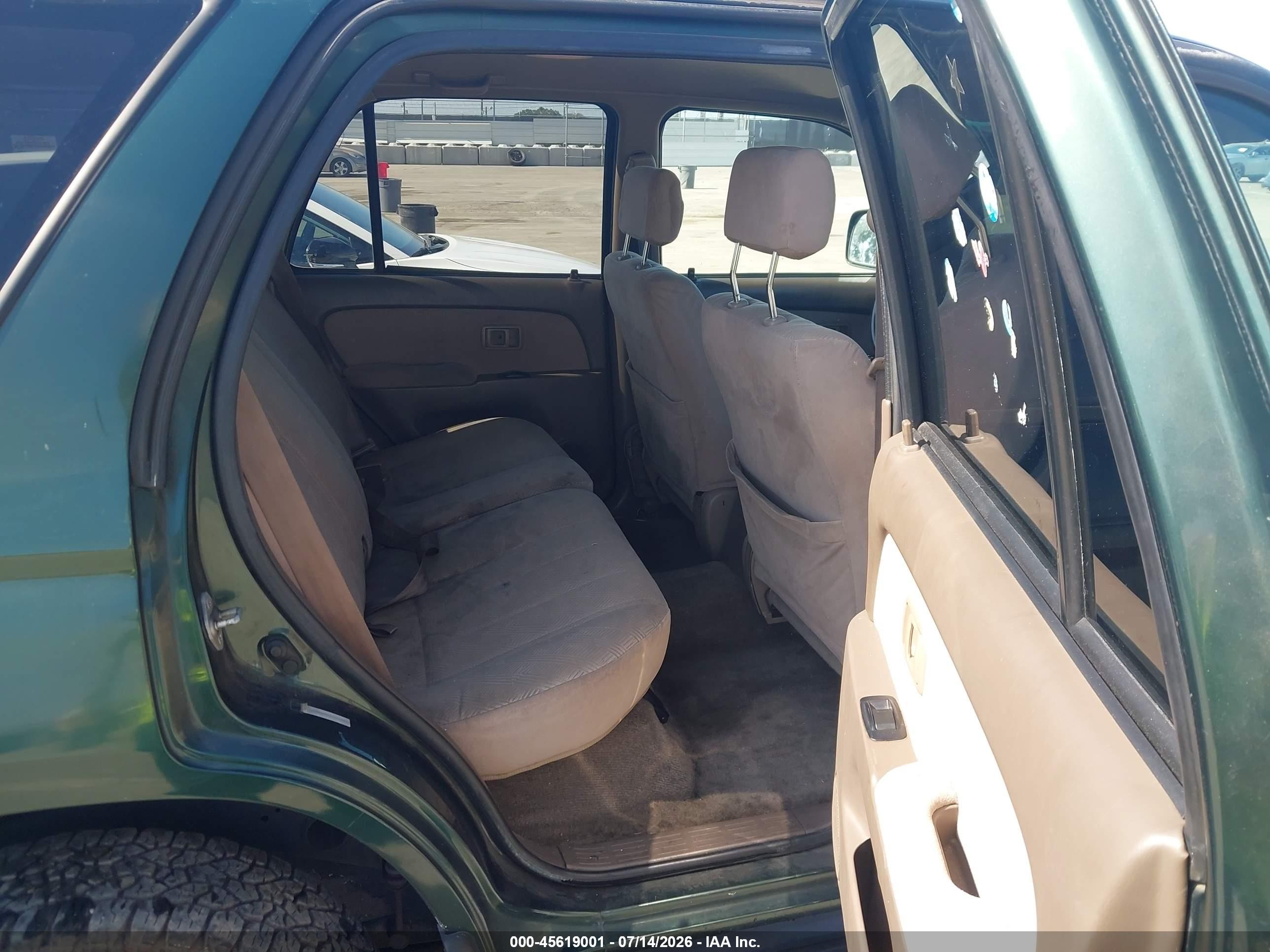 2002 Toyota 4runner Sr5 V6 Green vin: JT3GN86R220241330
