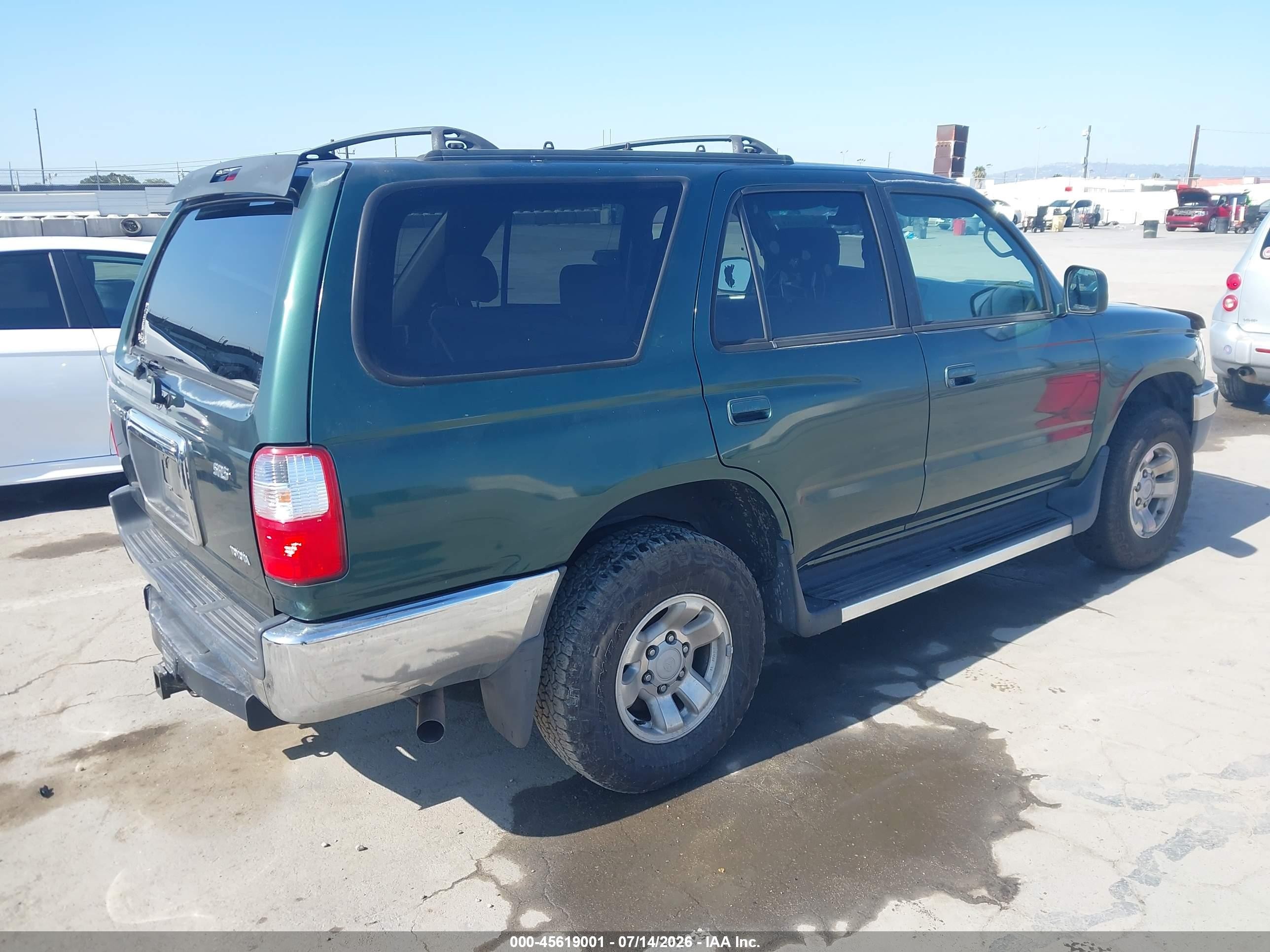 2002 Toyota 4runner Sr5 V6 Green vin: JT3GN86R220241330