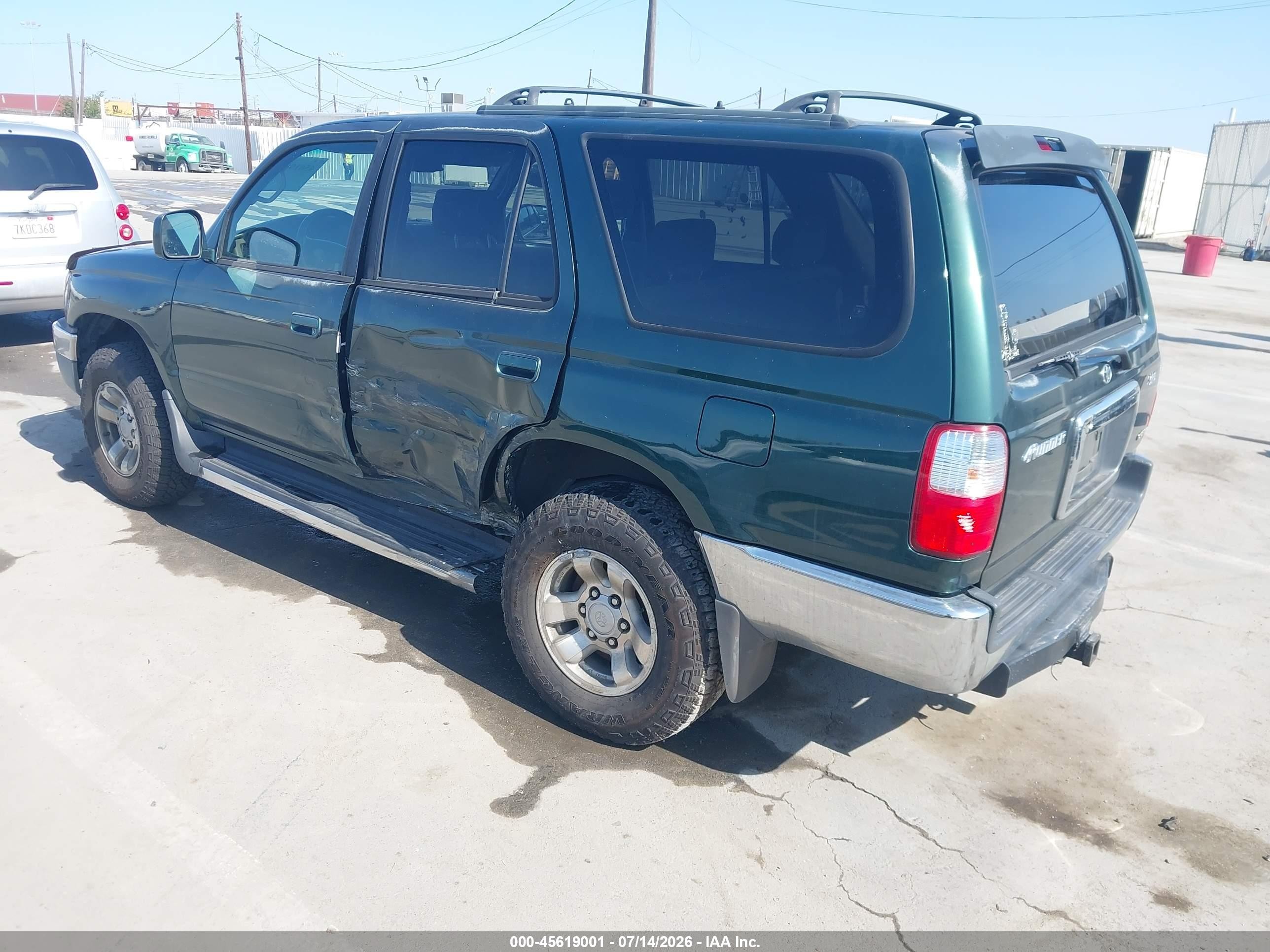 2002 Toyota 4runner Sr5 V6 Green vin: JT3GN86R220241330