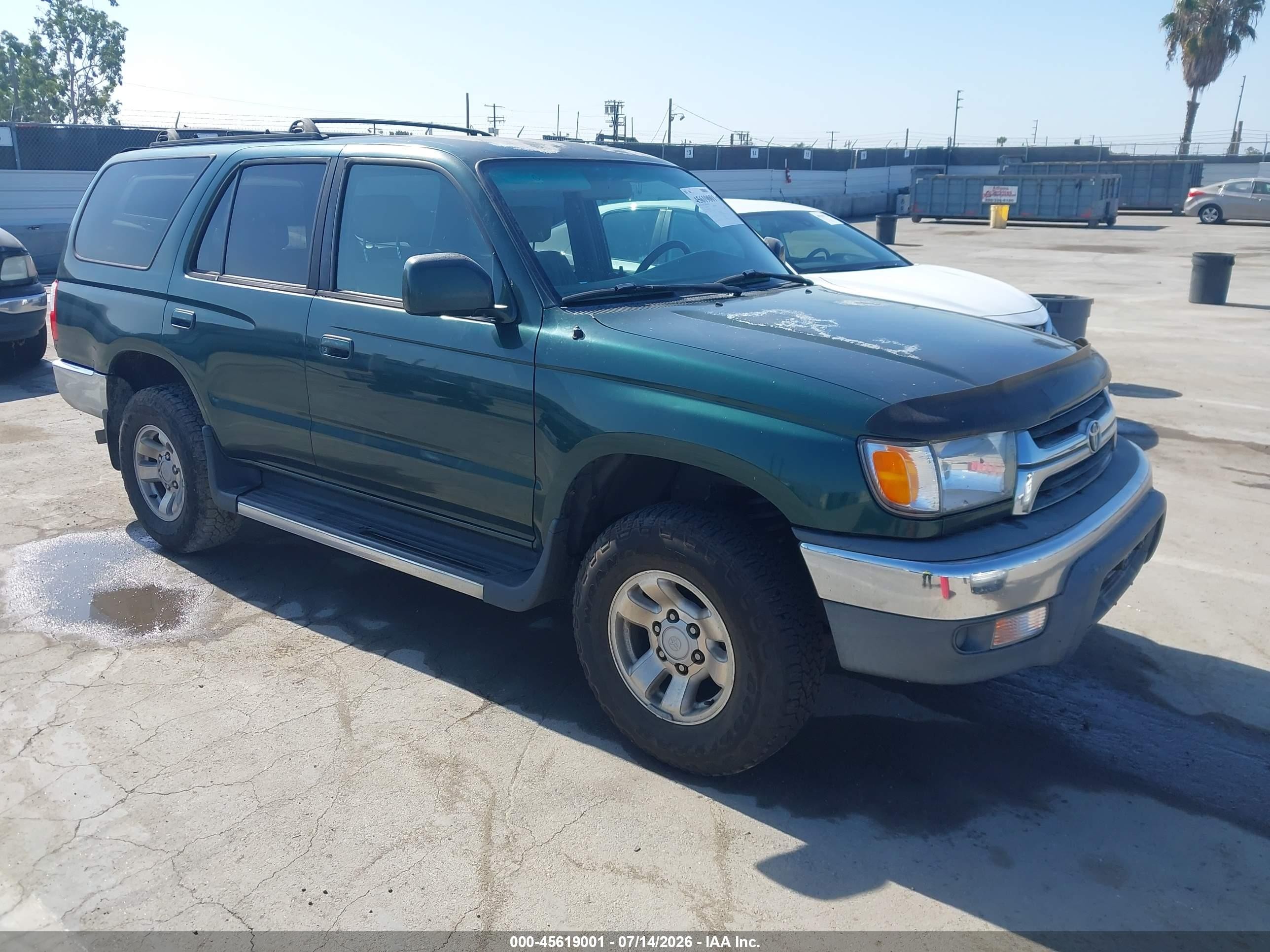 2002 Toyota 4runner Sr5 V6 Green vin: JT3GN86R220241330