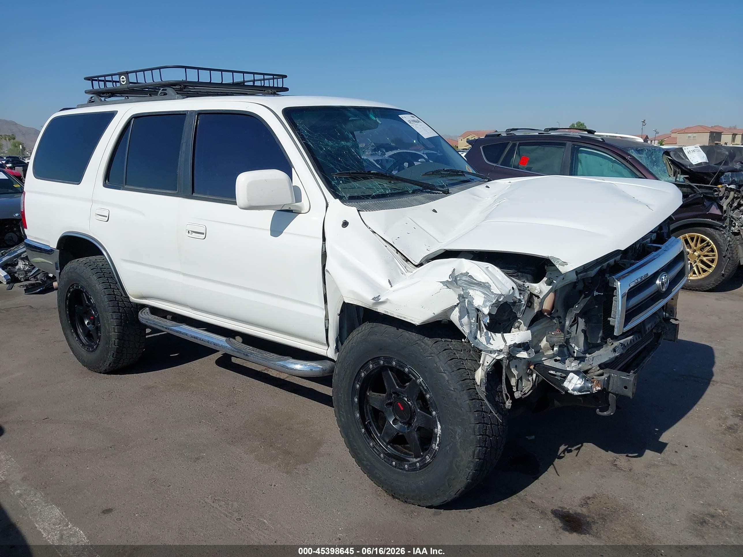 1998 Toyota 4runner Sr5 V6 White vin: JT3GN86R2W0088194