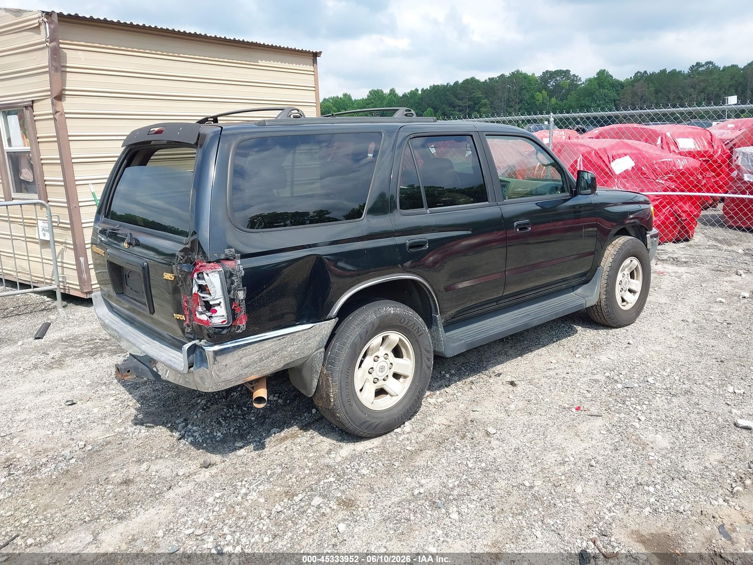 1999 Toyota 4runner Sr5 V6 Black vin: JT3GN86R2X0129862
