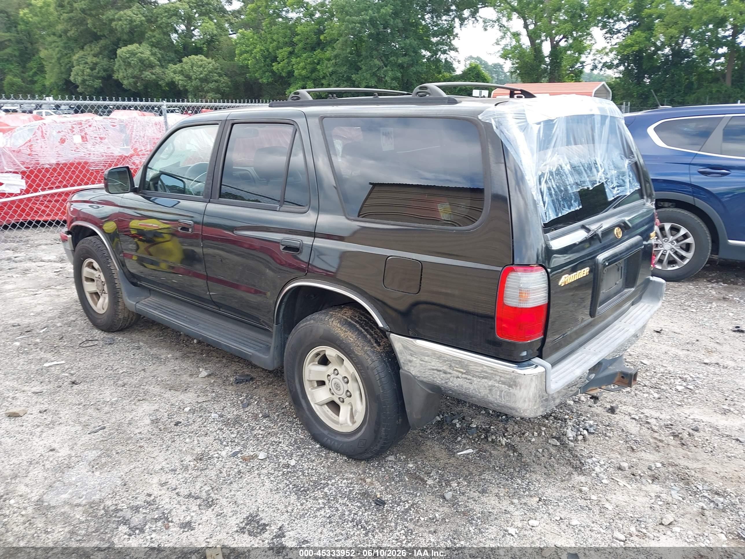 1999 Toyota 4runner Sr5 V6 Black vin: JT3GN86R2X0129862