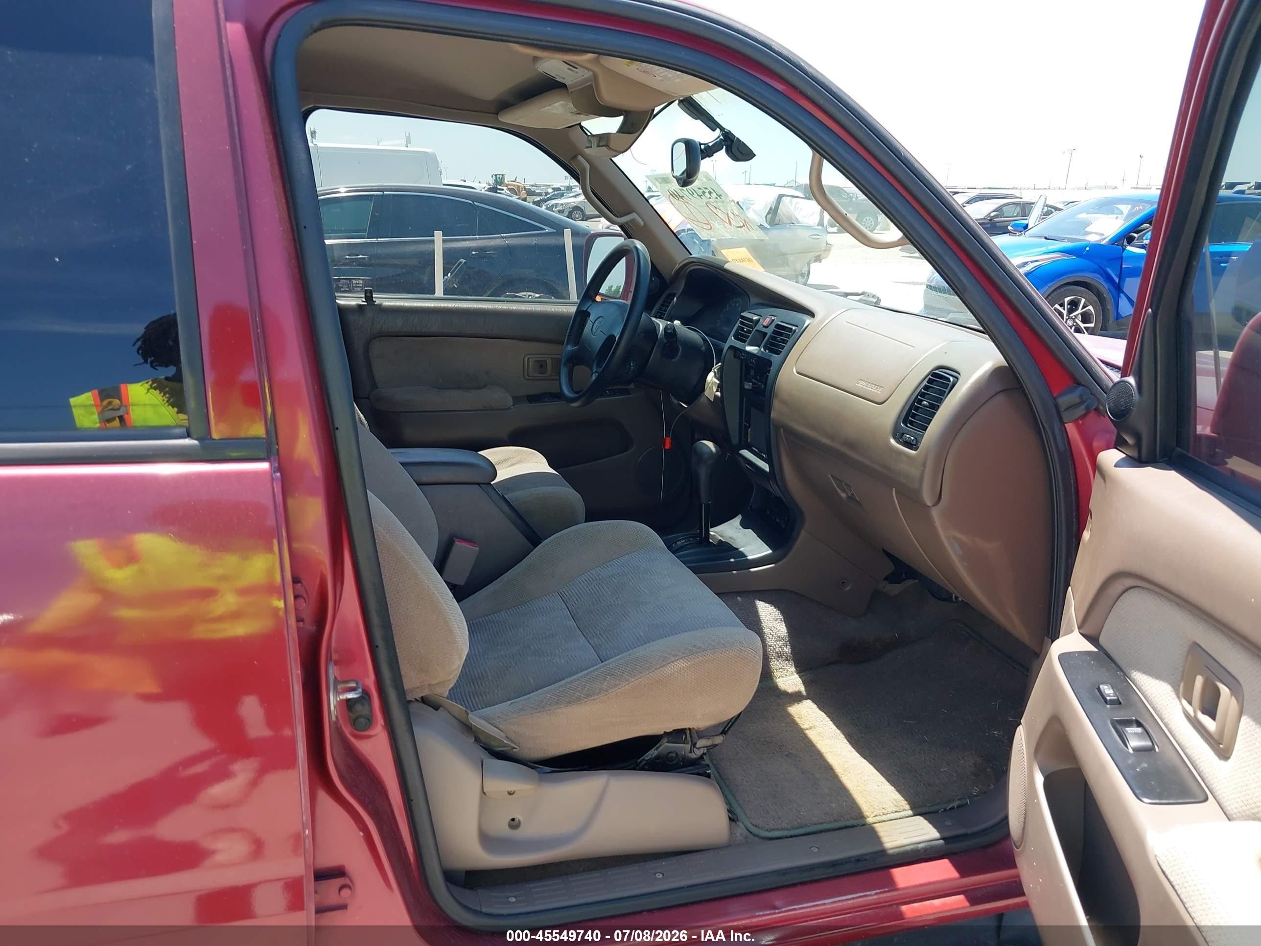 1999 Toyota 4runner Sr5 V6 Red vin: JT3GN86R2X0134527