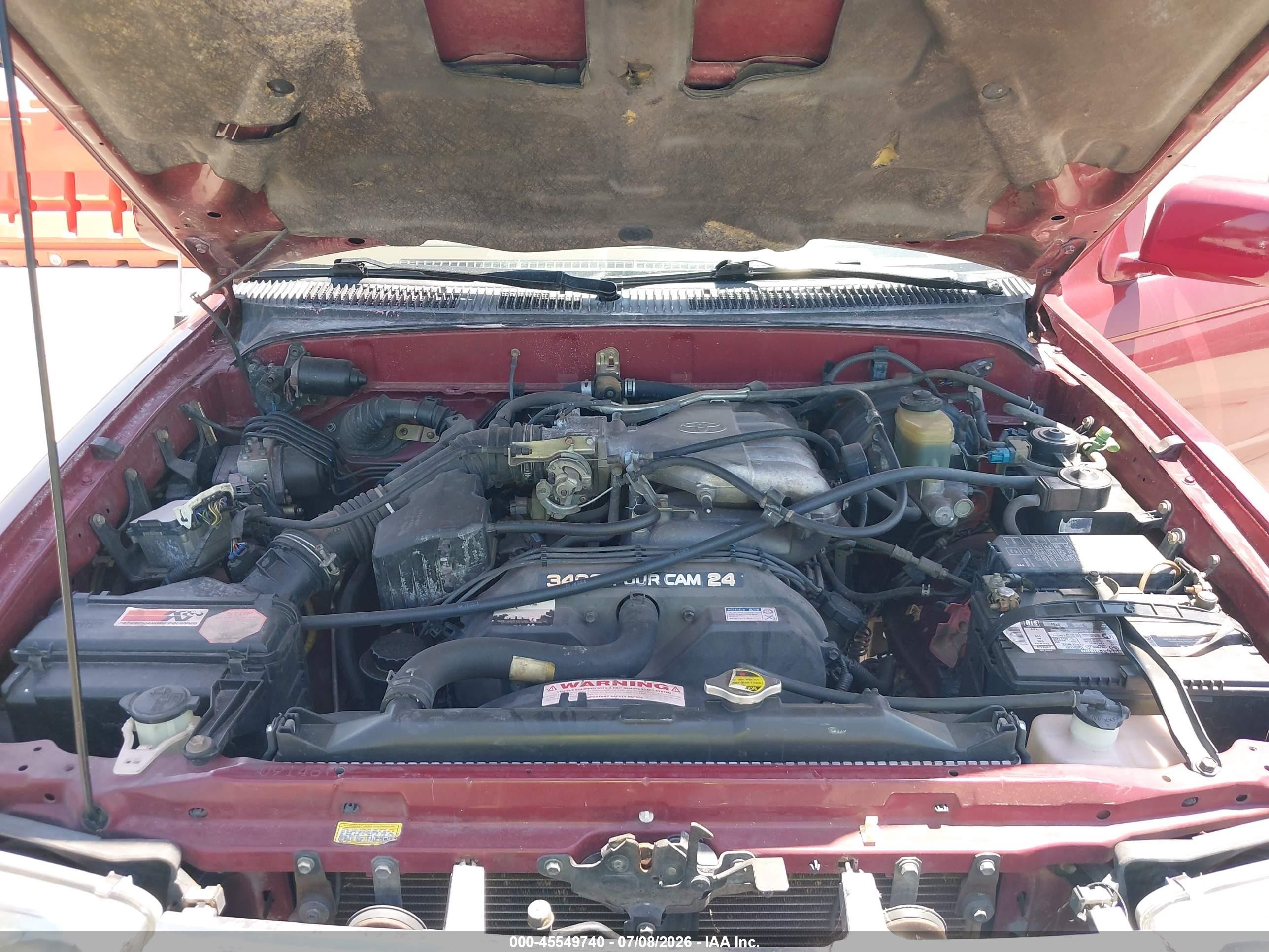 1999 Toyota 4runner Sr5 V6 Red vin: JT3GN86R2X0134527