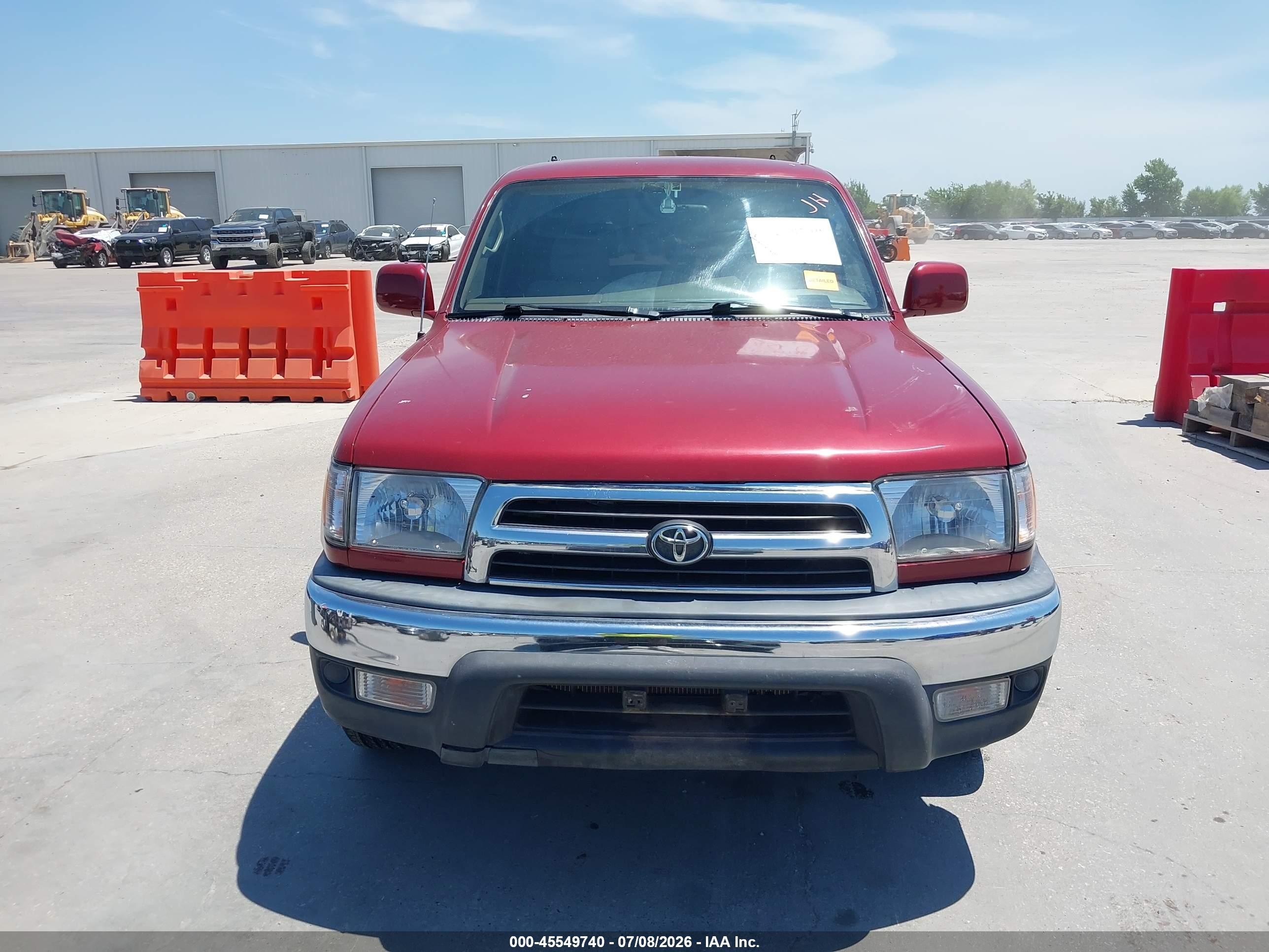 1999 Toyota 4runner Sr5 V6 Red vin: JT3GN86R2X0134527