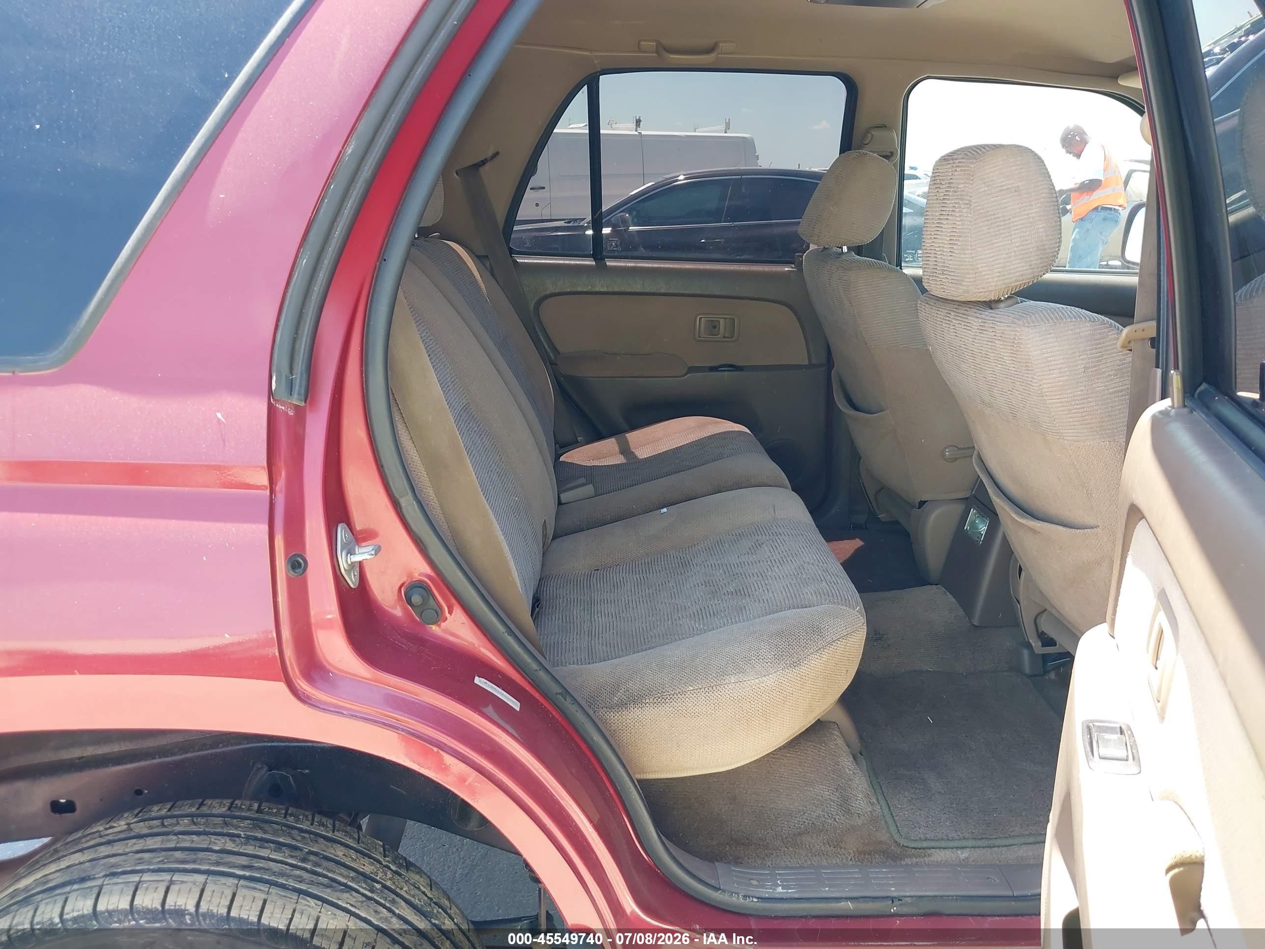 1999 Toyota 4runner Sr5 V6 Red vin: JT3GN86R2X0134527