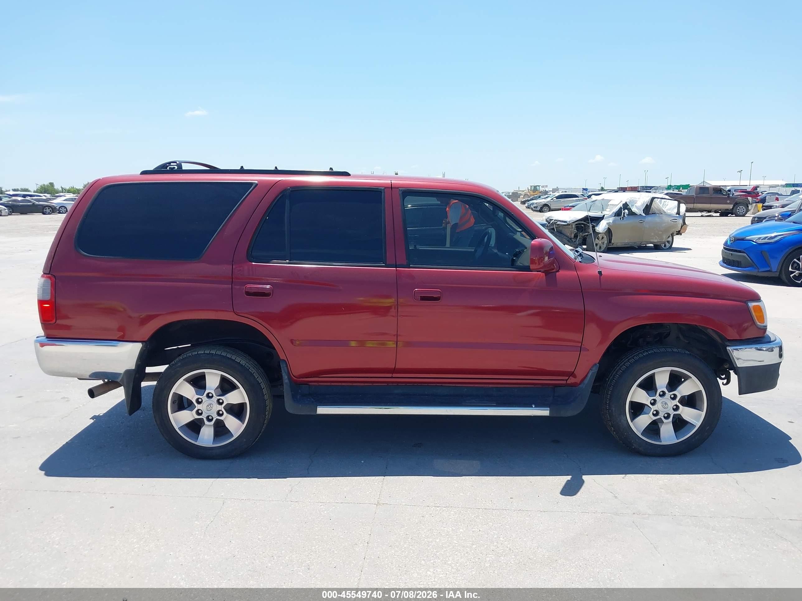 1999 Toyota 4runner Sr5 V6 Red vin: JT3GN86R2X0134527