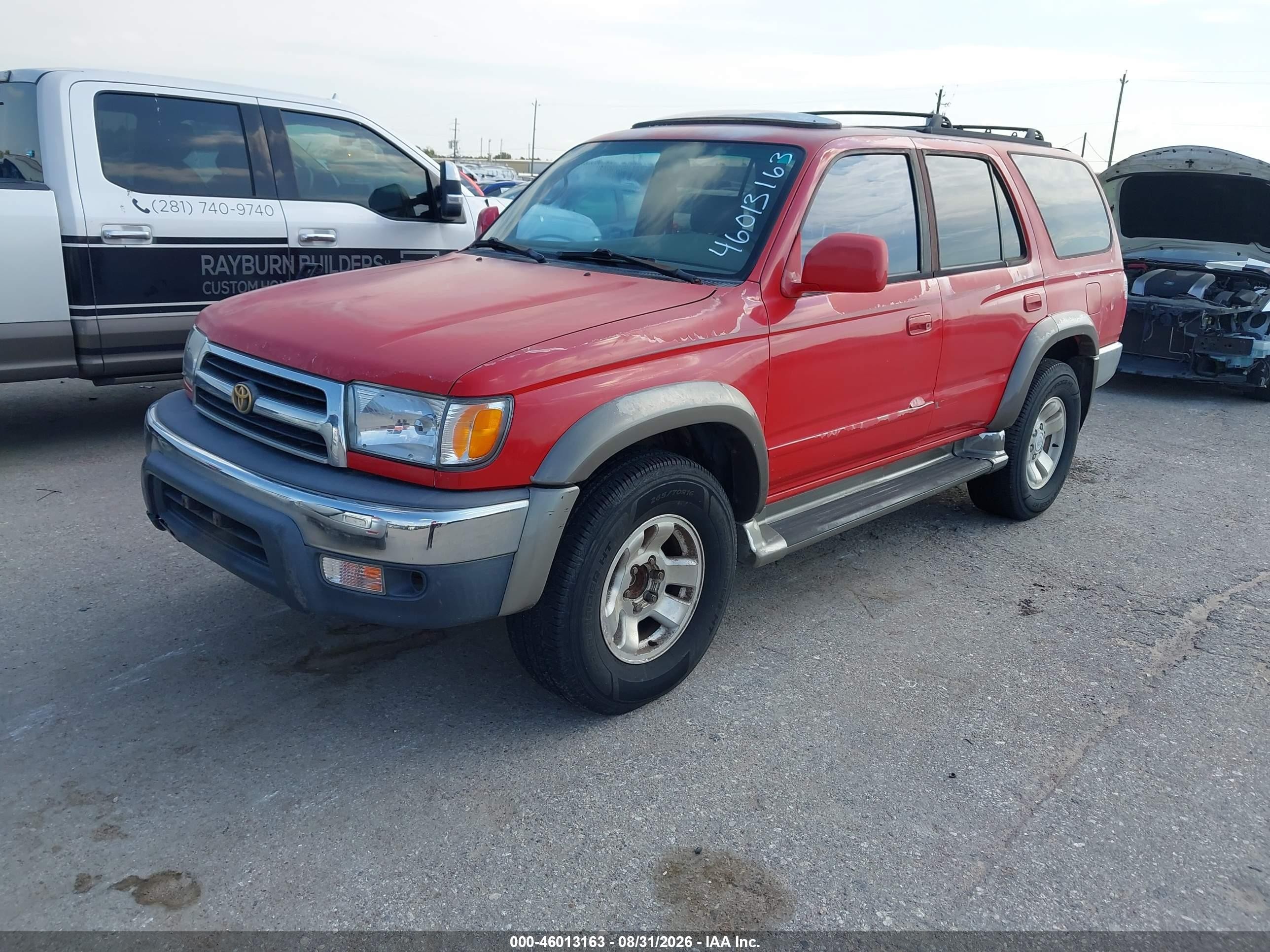 2000 Toyota 4runner Sr5 V6 Red vin: JT3GN86R2Y0146730