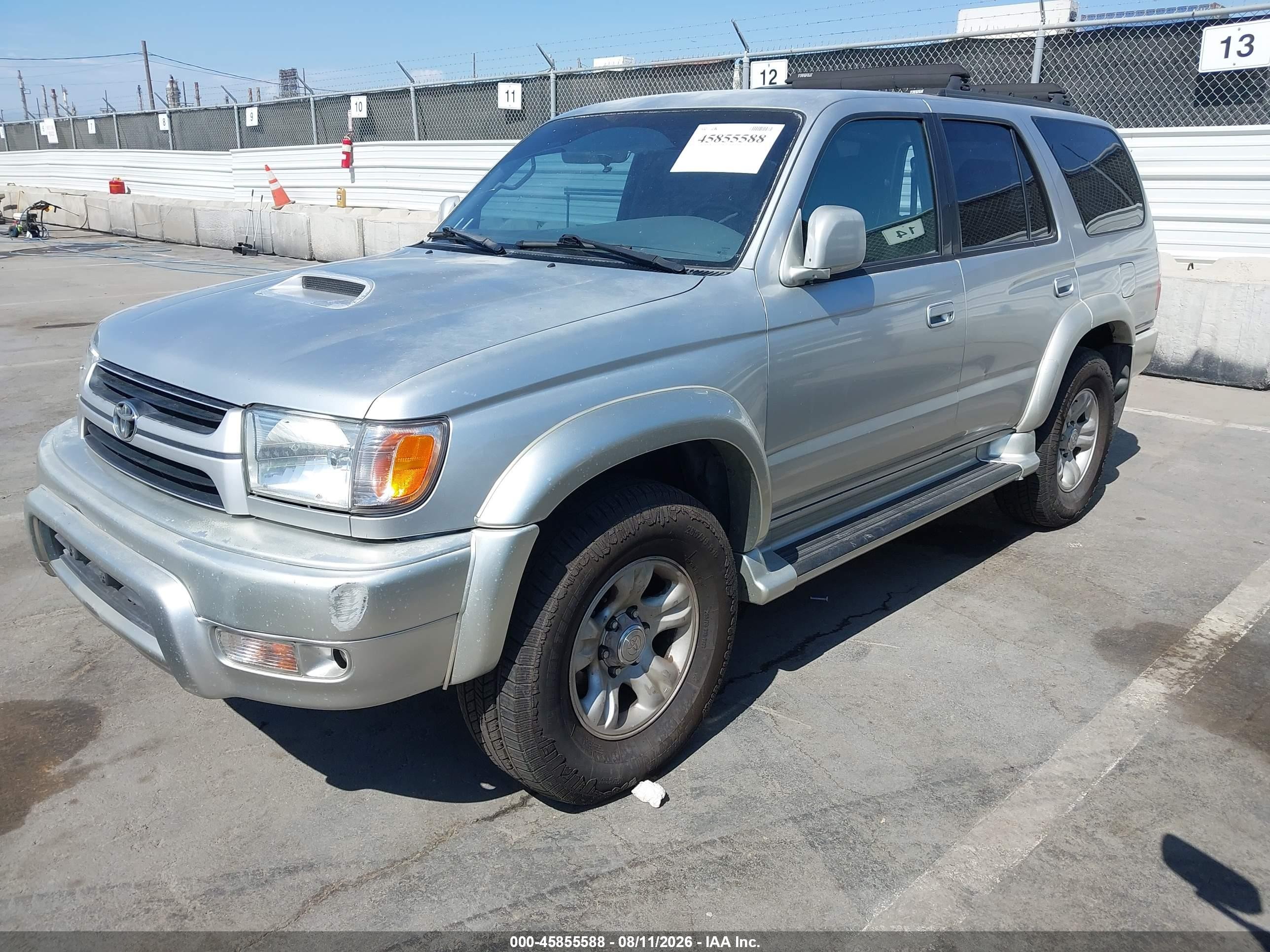 2001 Toyota 4runner Sr5 V6 Silver vin: JT3GN86R310190029