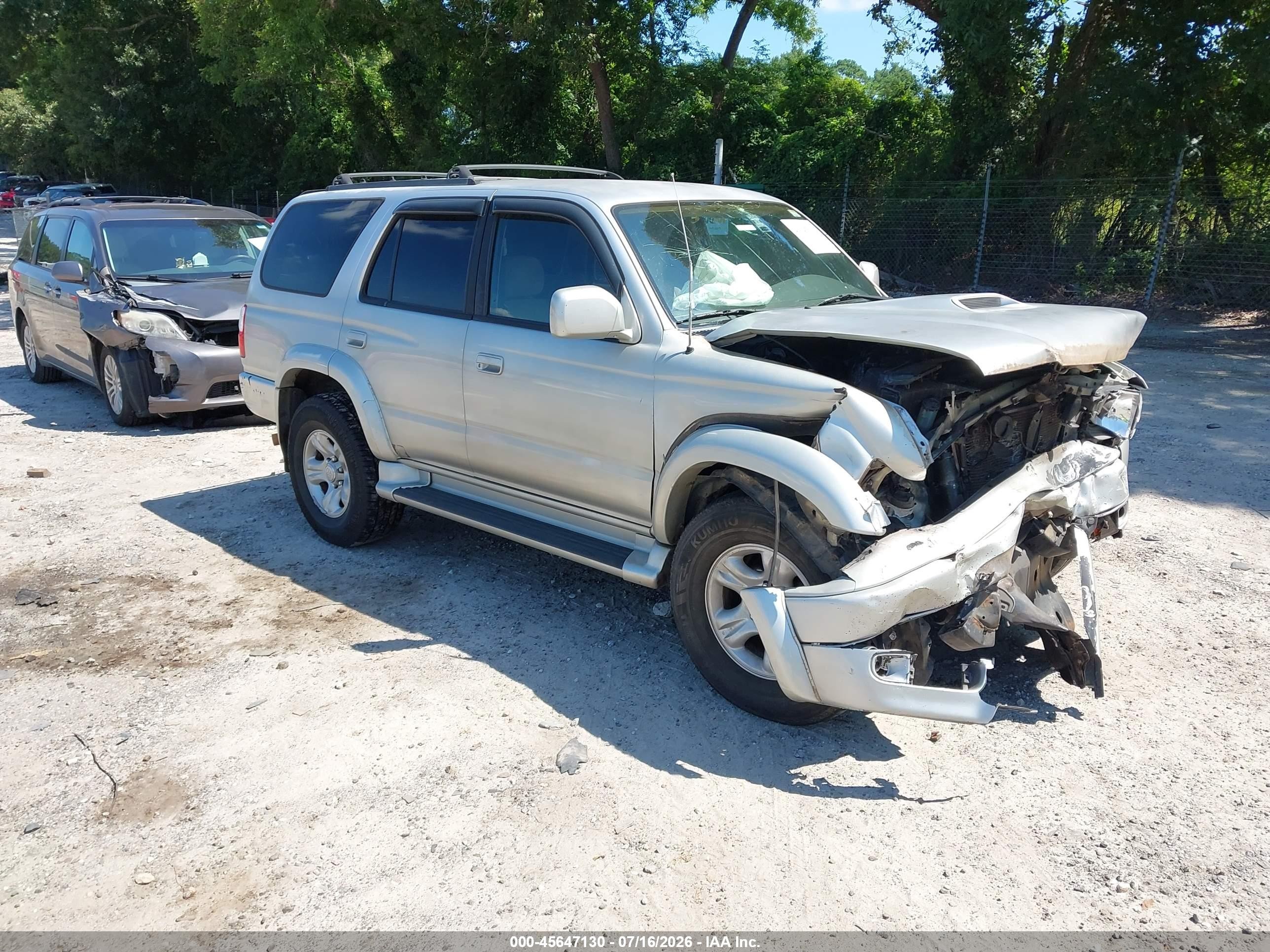 2001 Toyota 4runner Sr5 V6 Серебряный vin: JT3GN86R310192296
