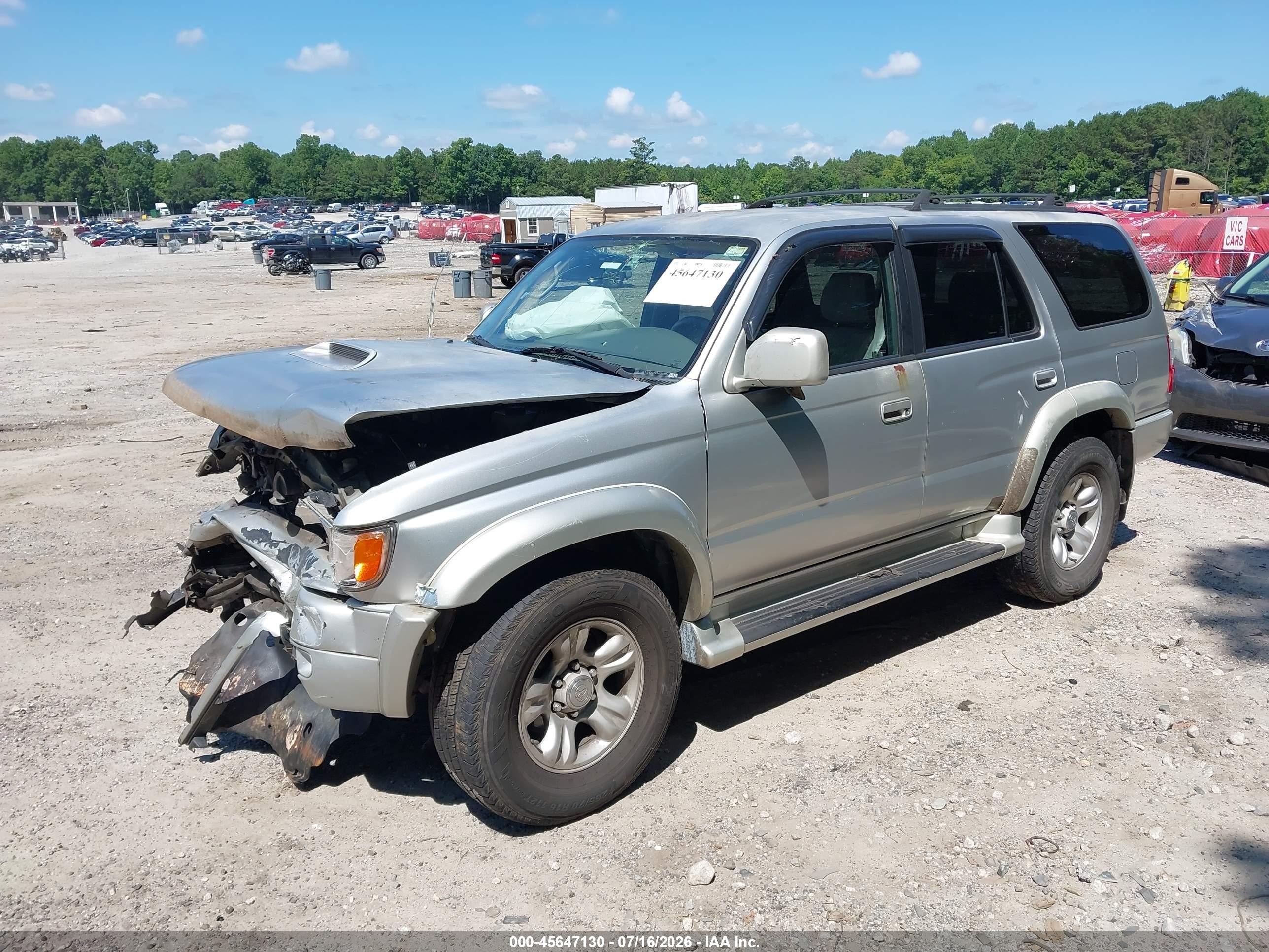 2001 Toyota 4runner Sr5 V6 Серебряный vin: JT3GN86R310192296