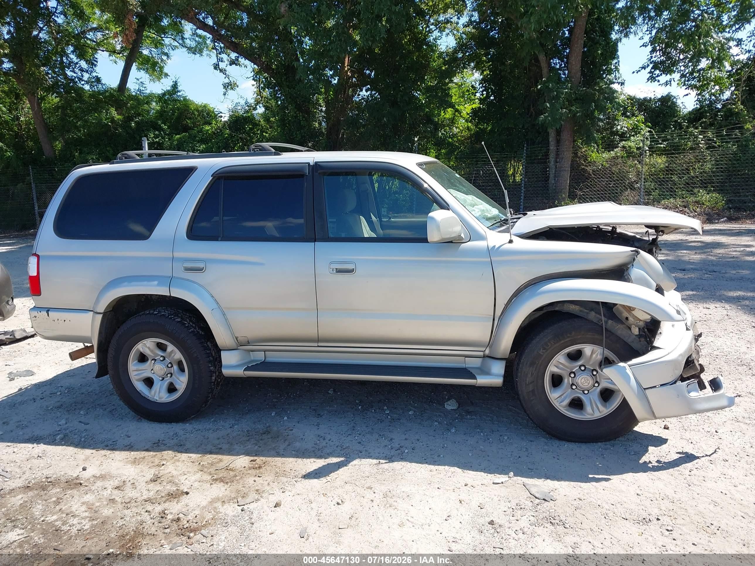 2001 Toyota 4runner Sr5 V6 Серебряный vin: JT3GN86R310192296