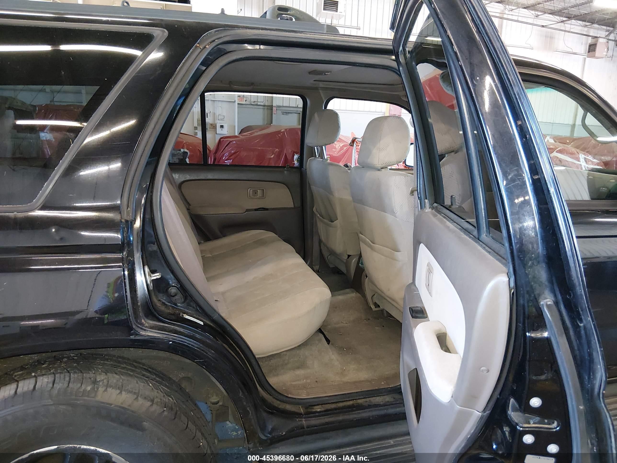 2002 Toyota 4runner Sr5 V6 Black vin: JT3GN86R320239229