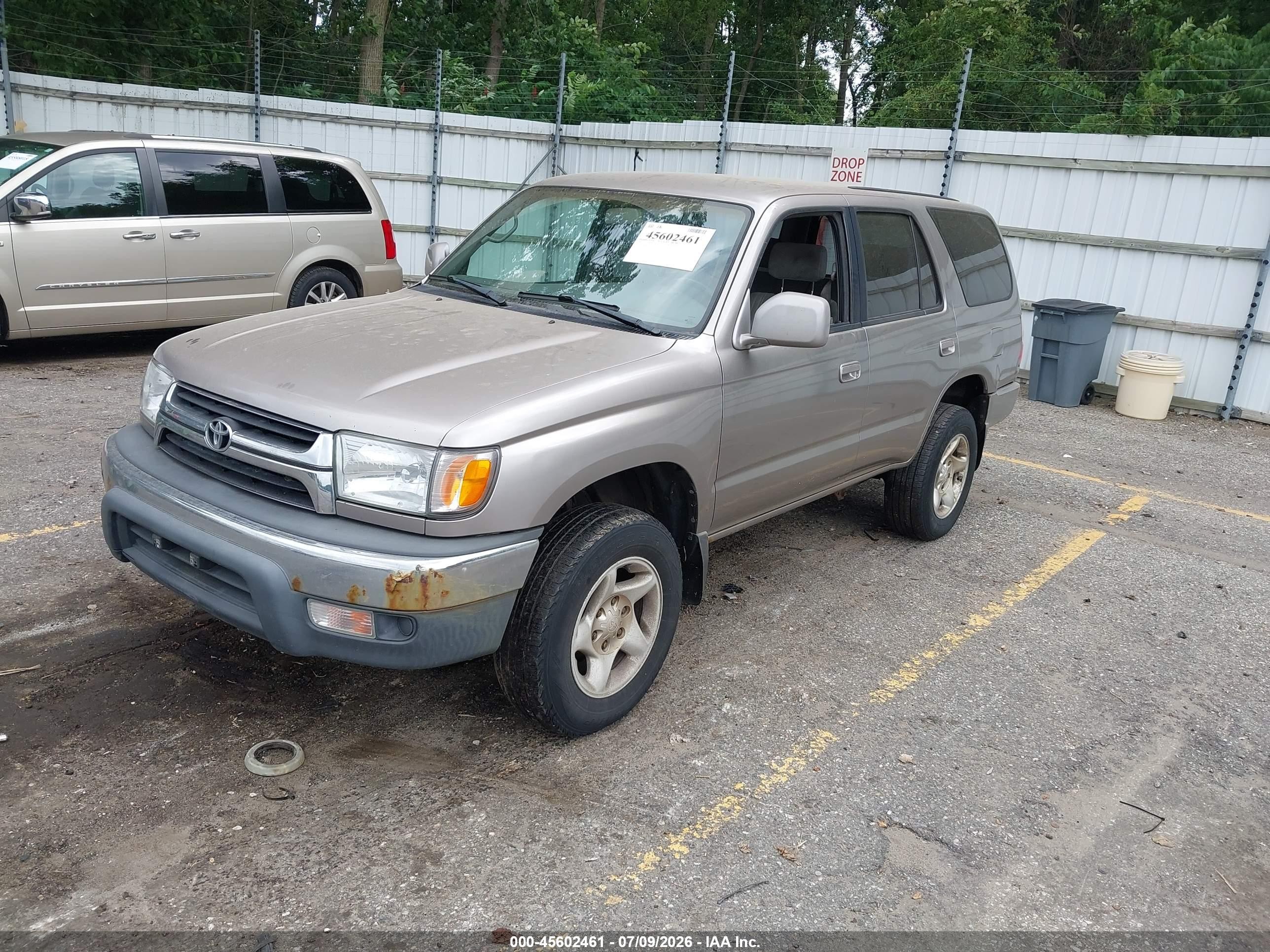 2002 Toyota 4runner Sr5 V6 Silver vin: JT3GN86R320252112