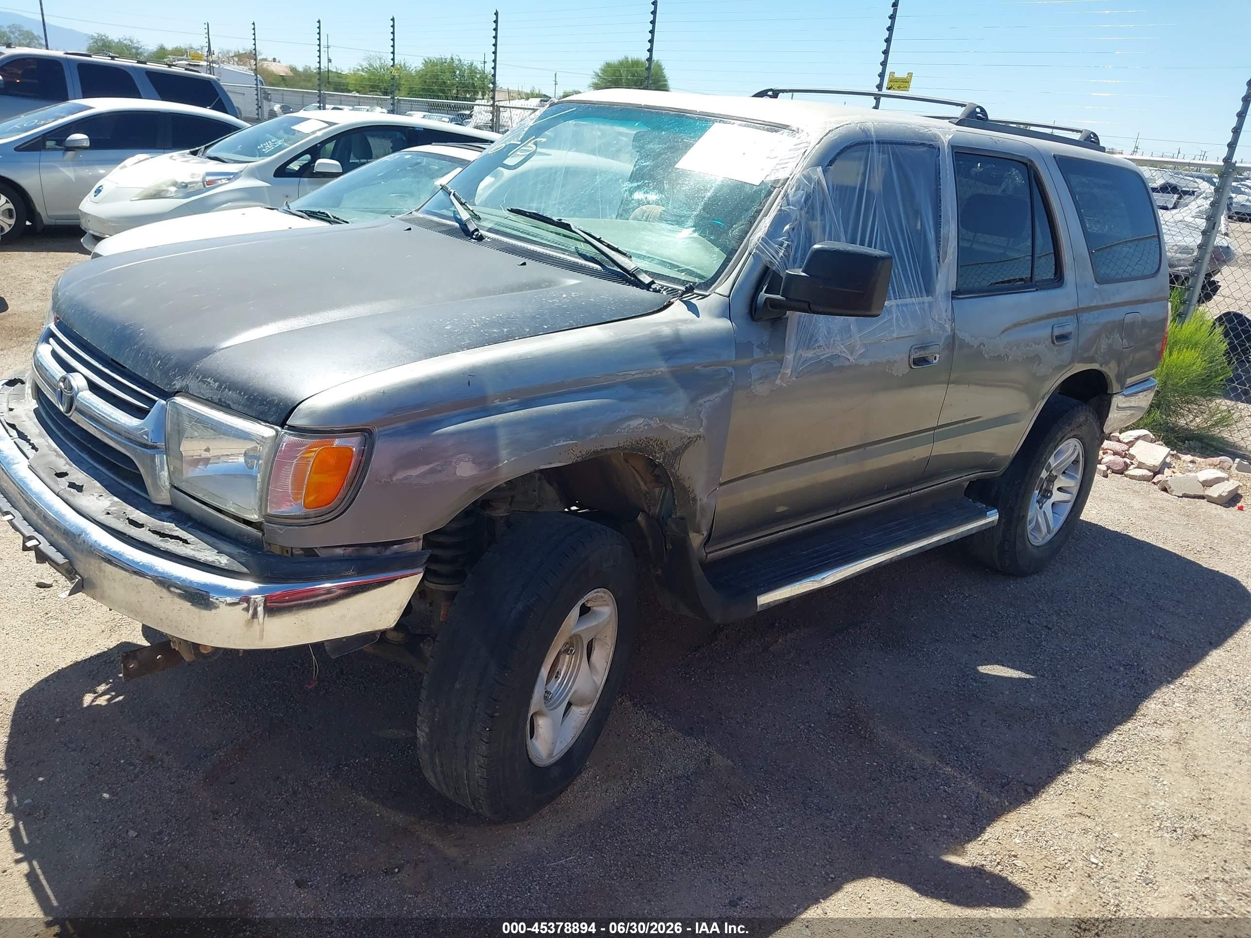 2002 Toyota 4runner Sr5 V6 Gray vin: JT3GN86R320256287