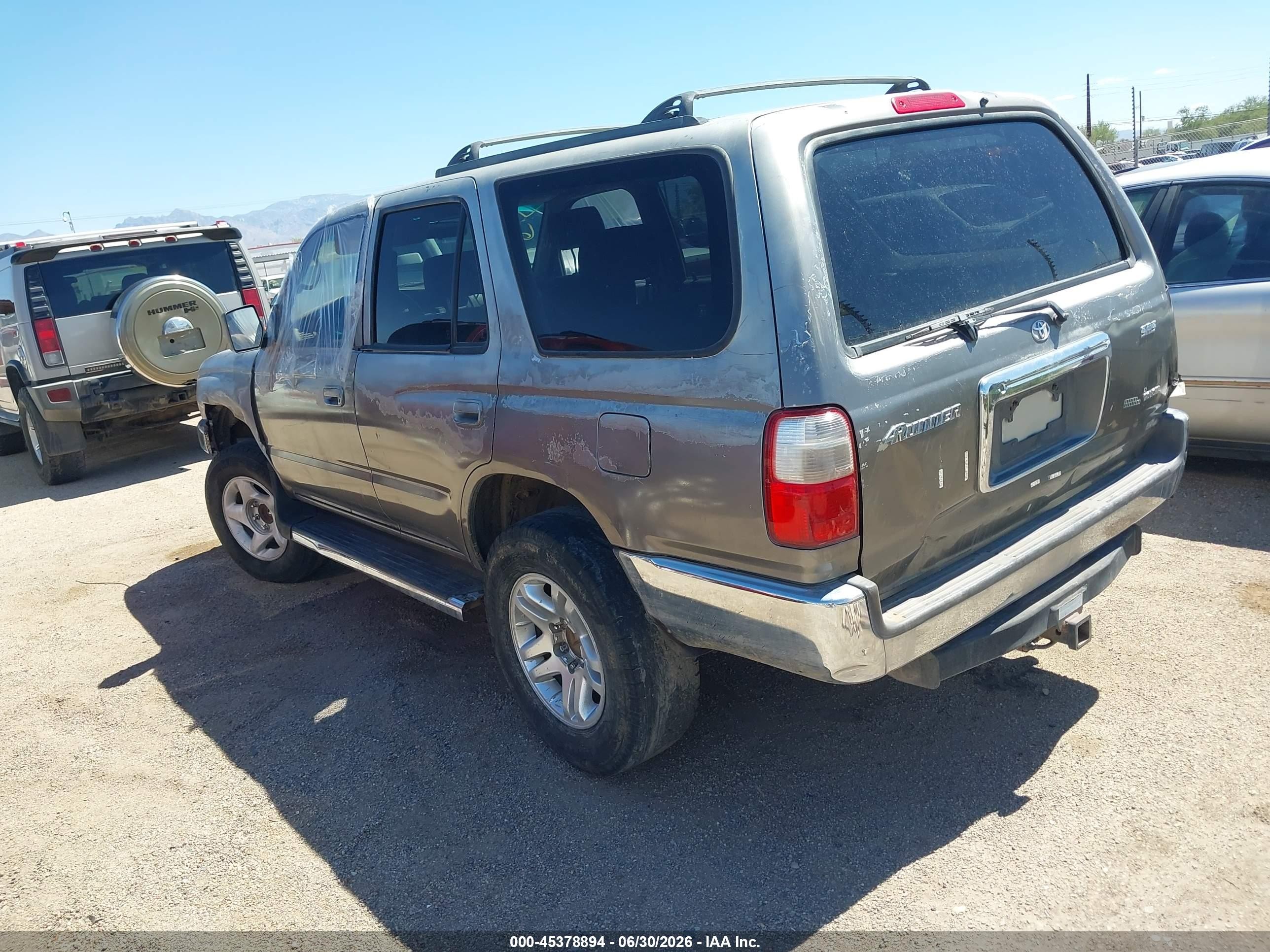 2002 Toyota 4runner Sr5 V6 Gray vin: JT3GN86R320256287