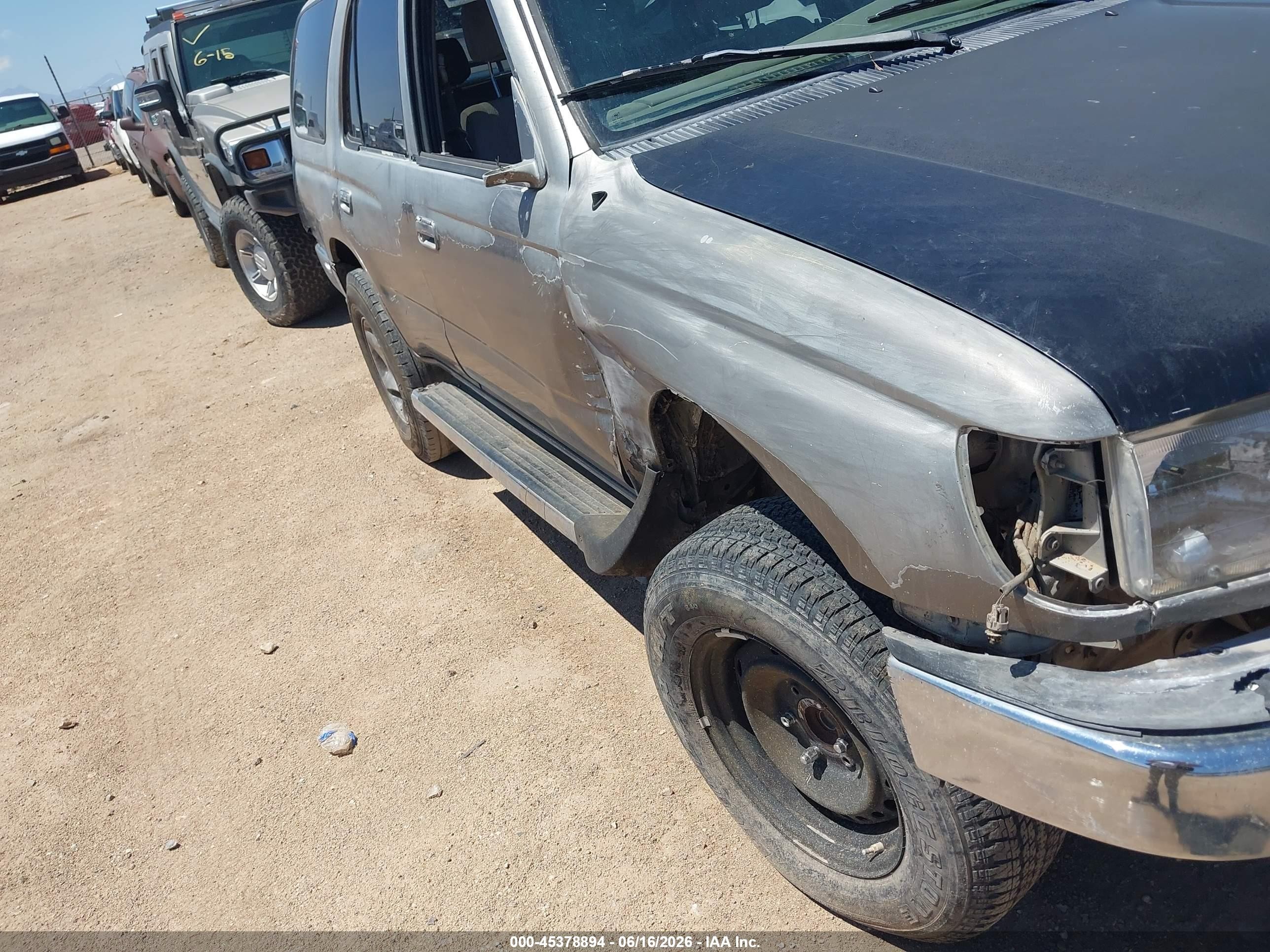 2002 Toyota 4runner Sr5 V6 Gray vin: JT3GN86R320256287