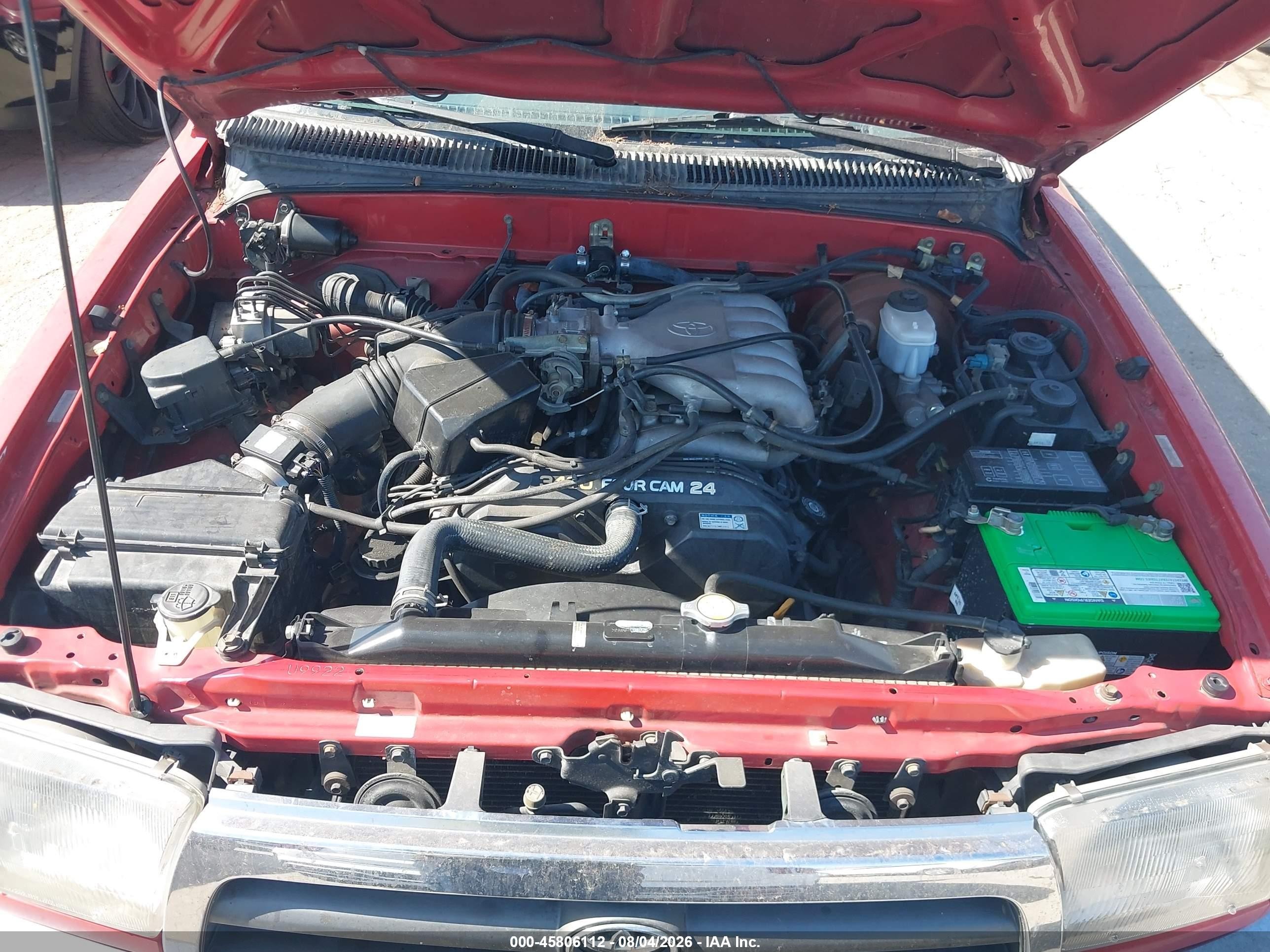 1996 Toyota 4runner Sr5 Red vin: JT3GN86R3T0015587