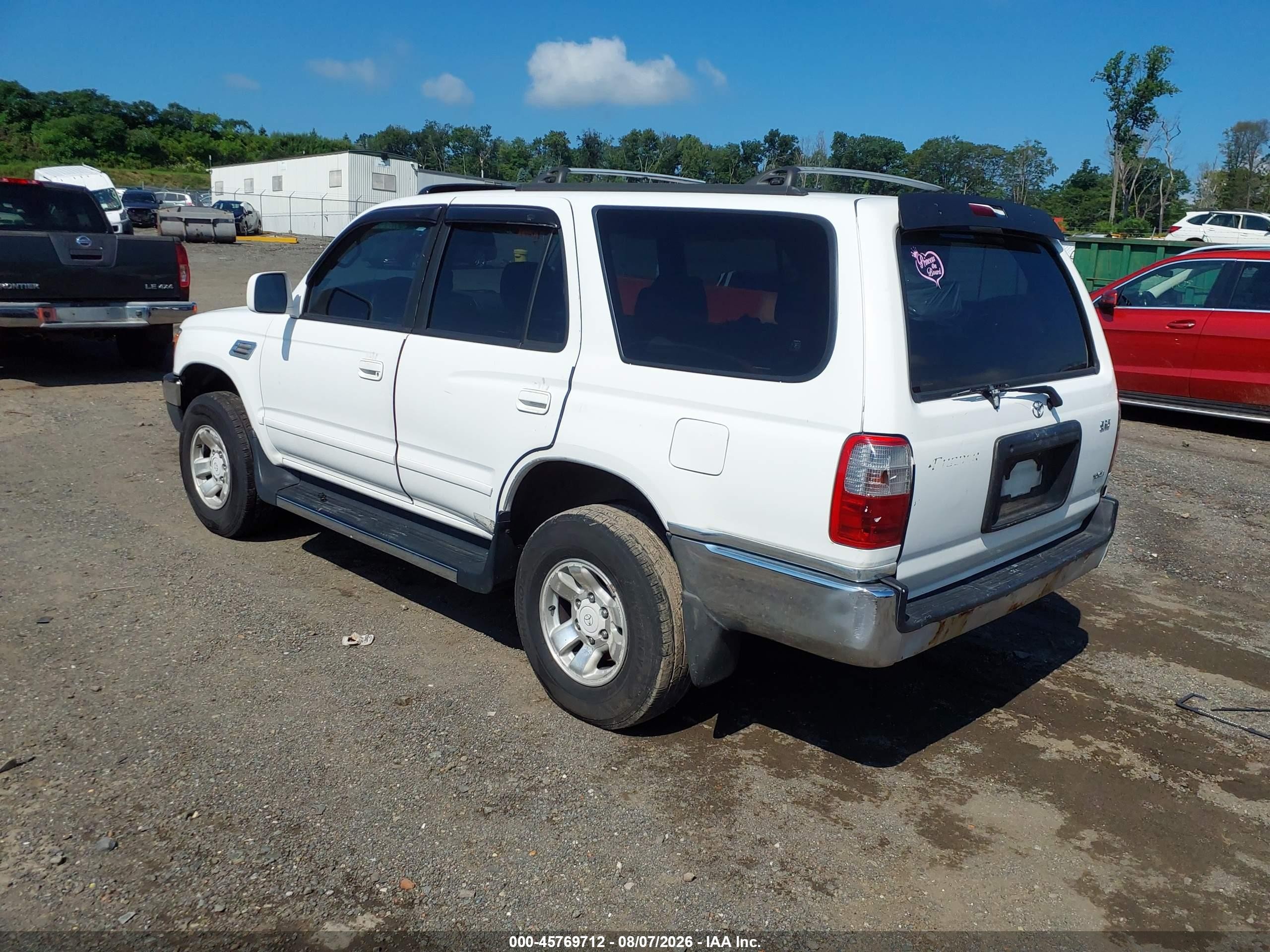 1999 Toyota 4runner Sr5 V6 Белый vin: JT3GN86R3X0106980