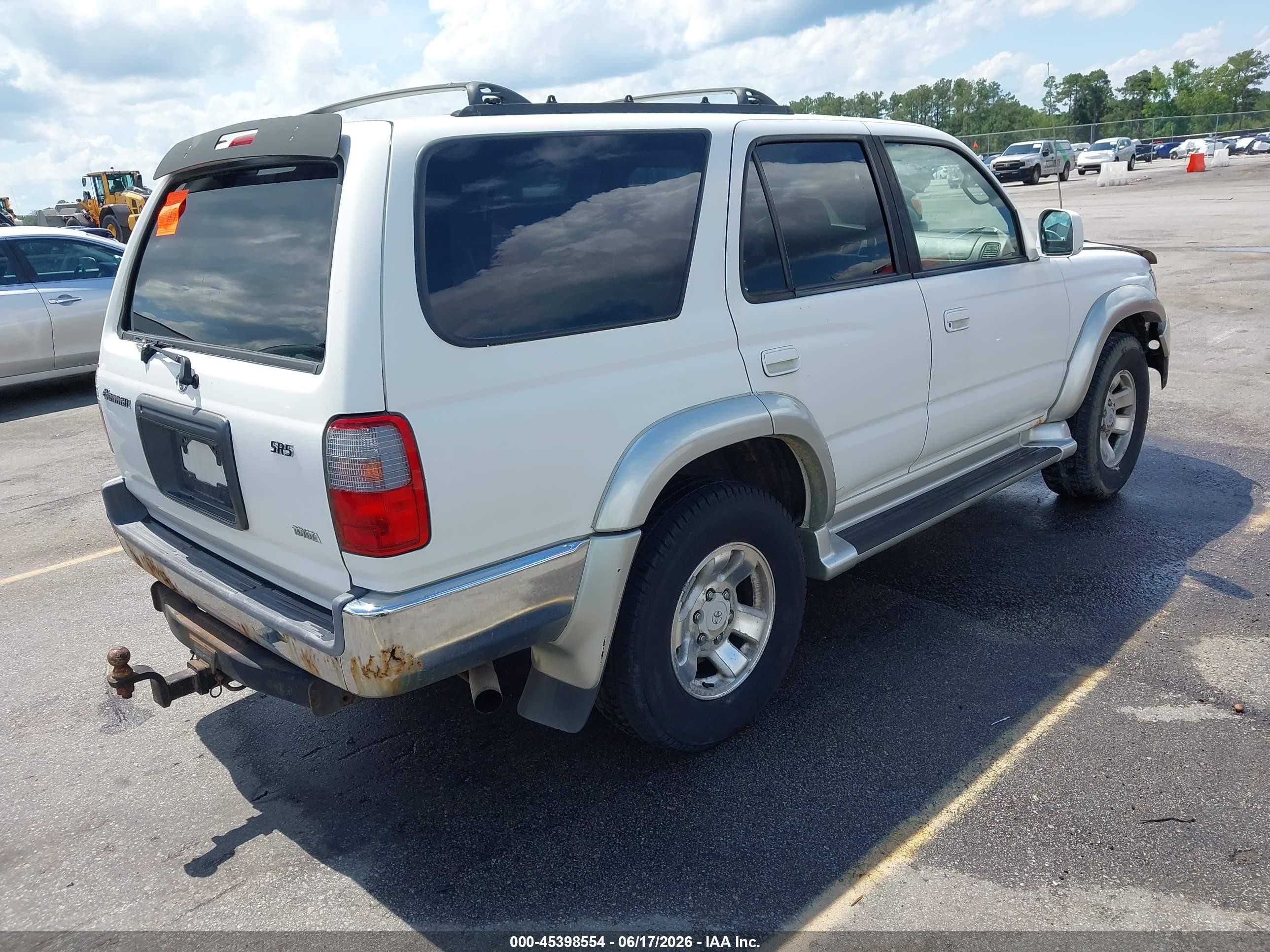 2000 Toyota 4runner Sr5 V6 White vin: JT3GN86R3Y0140354