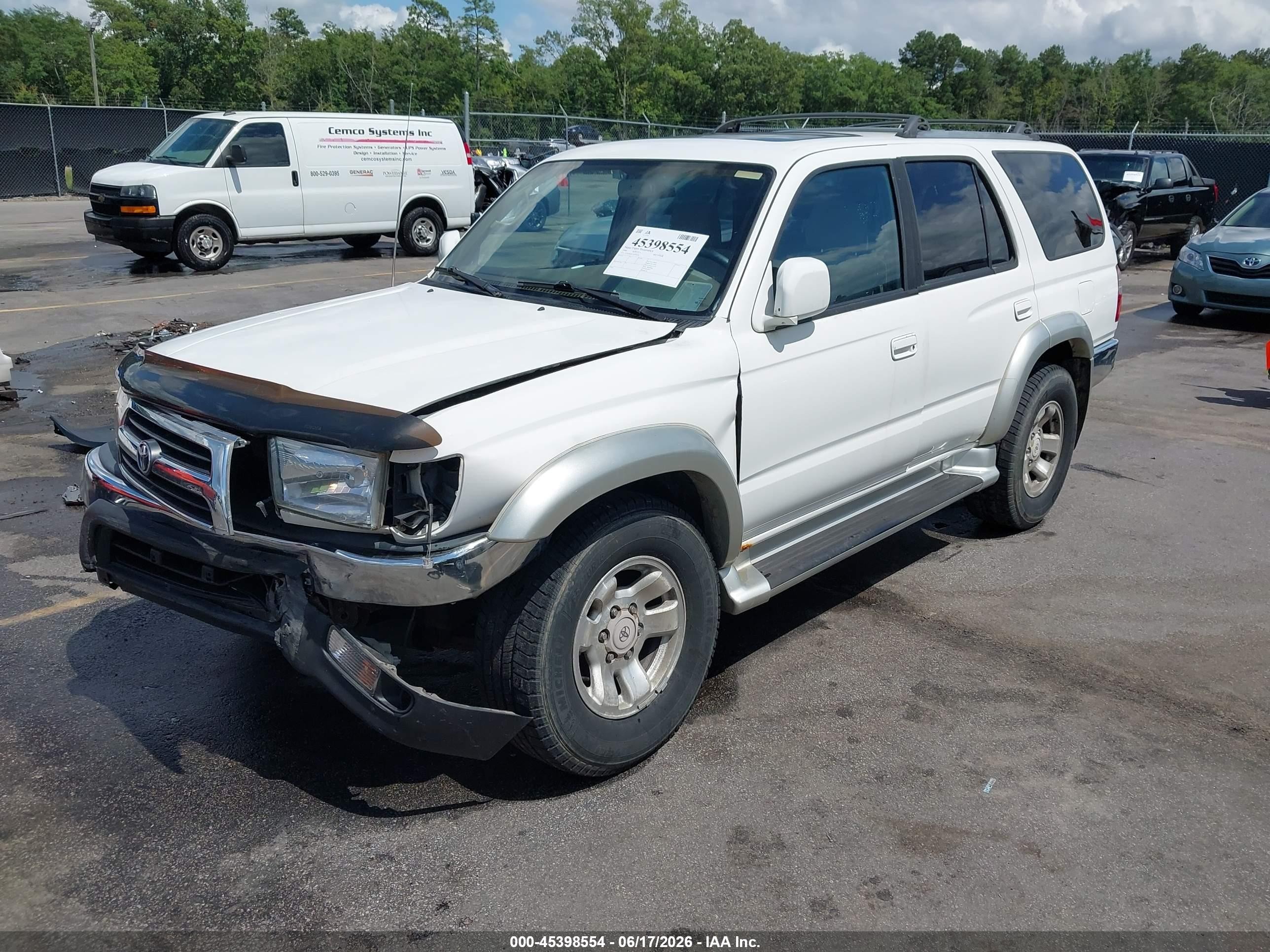 2000 Toyota 4runner Sr5 V6 White vin: JT3GN86R3Y0140354