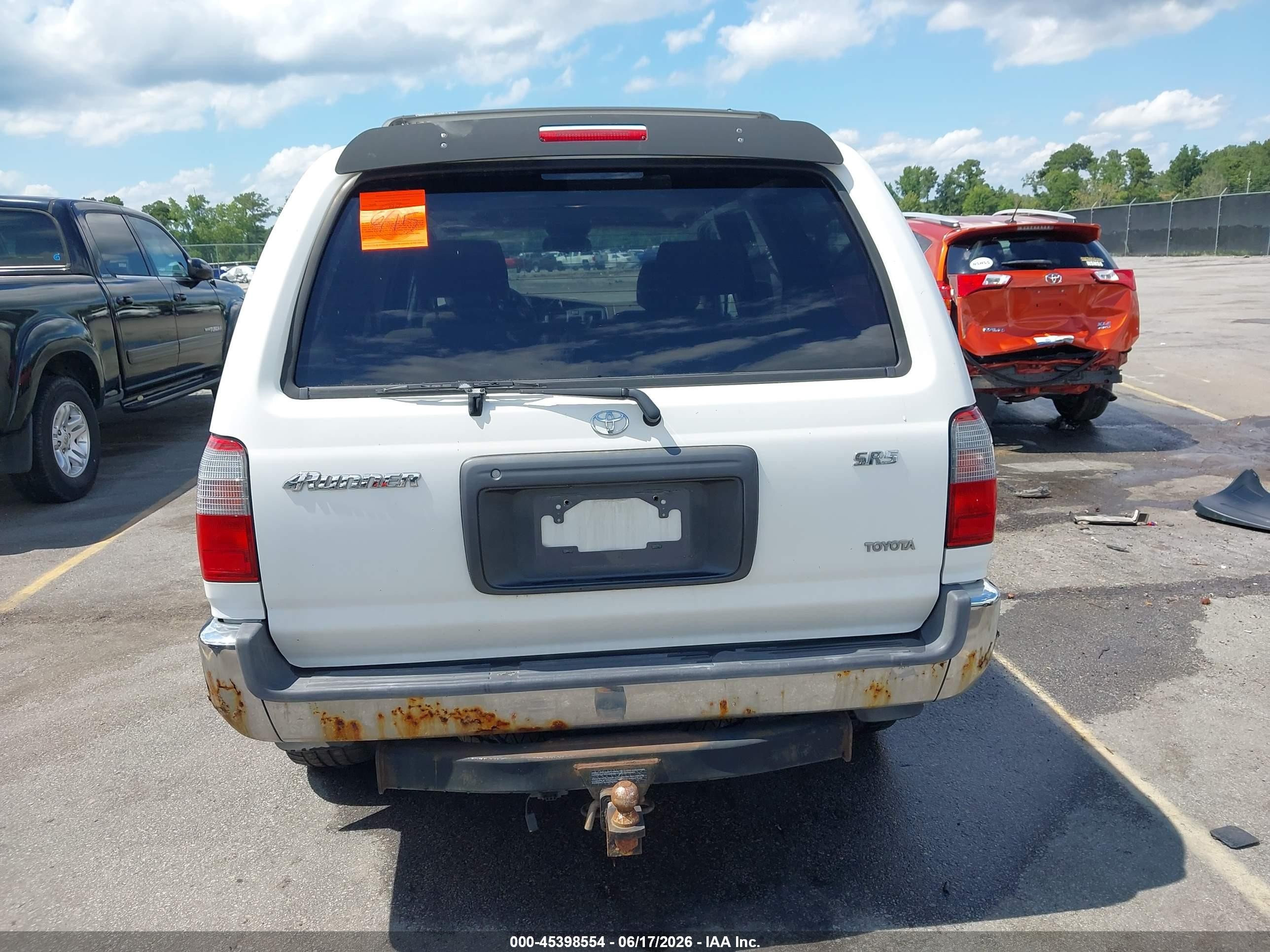 2000 Toyota 4runner Sr5 V6 White vin: JT3GN86R3Y0140354