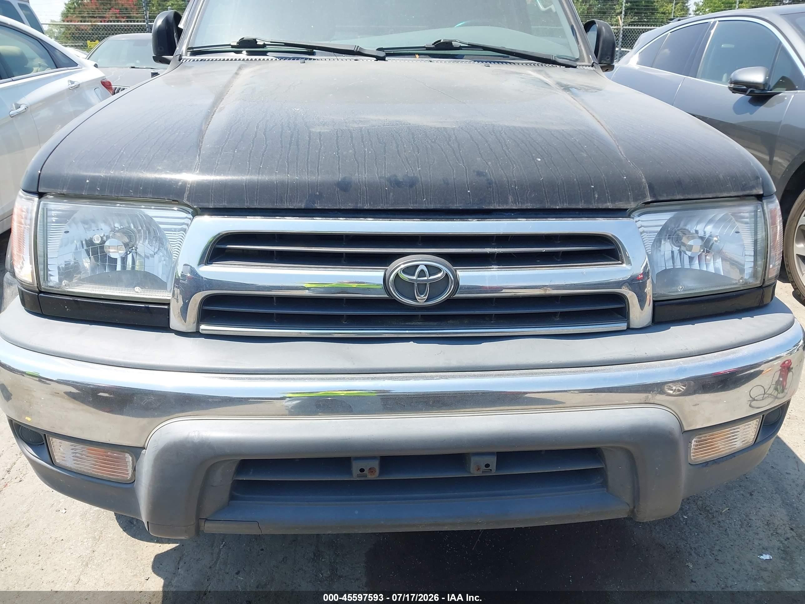 2000 Toyota 4runner Sr5 V6 Black vin: JT3GN86R3Y0167294