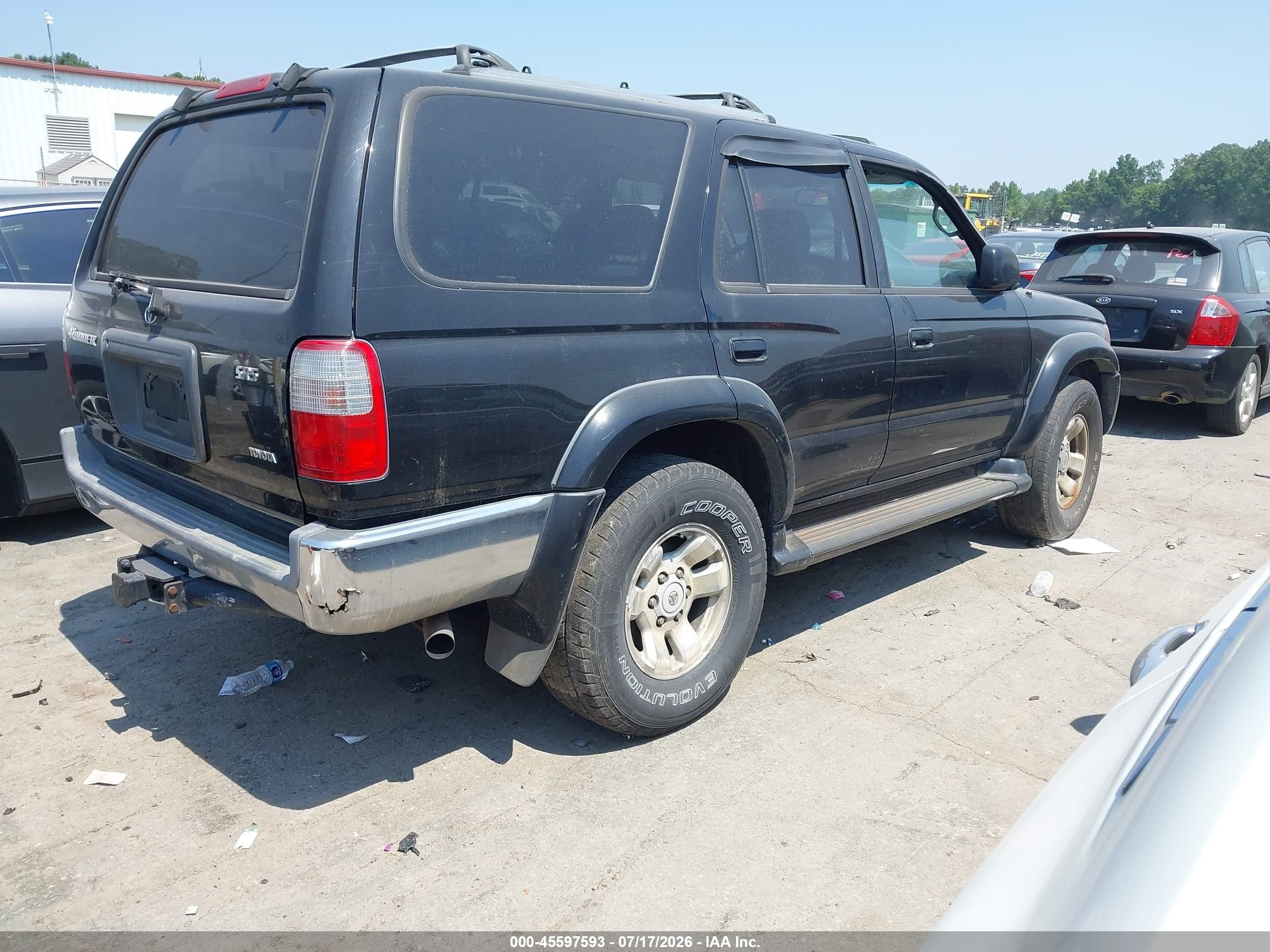 2000 Toyota 4runner Sr5 V6 Black vin: JT3GN86R3Y0167294