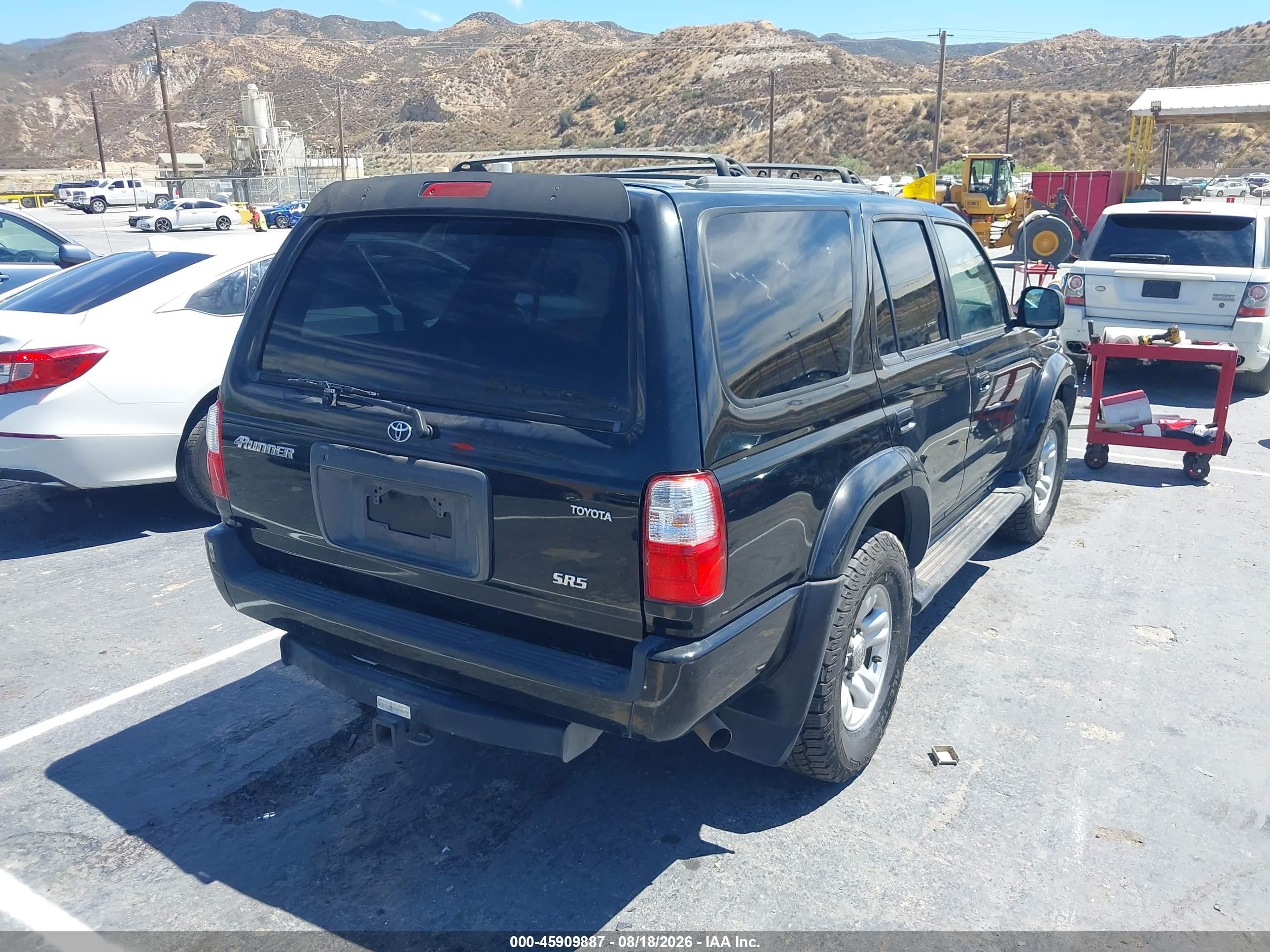 2001 Toyota 4runner Sr5 V6 Black vin: JT3GN86R410184031