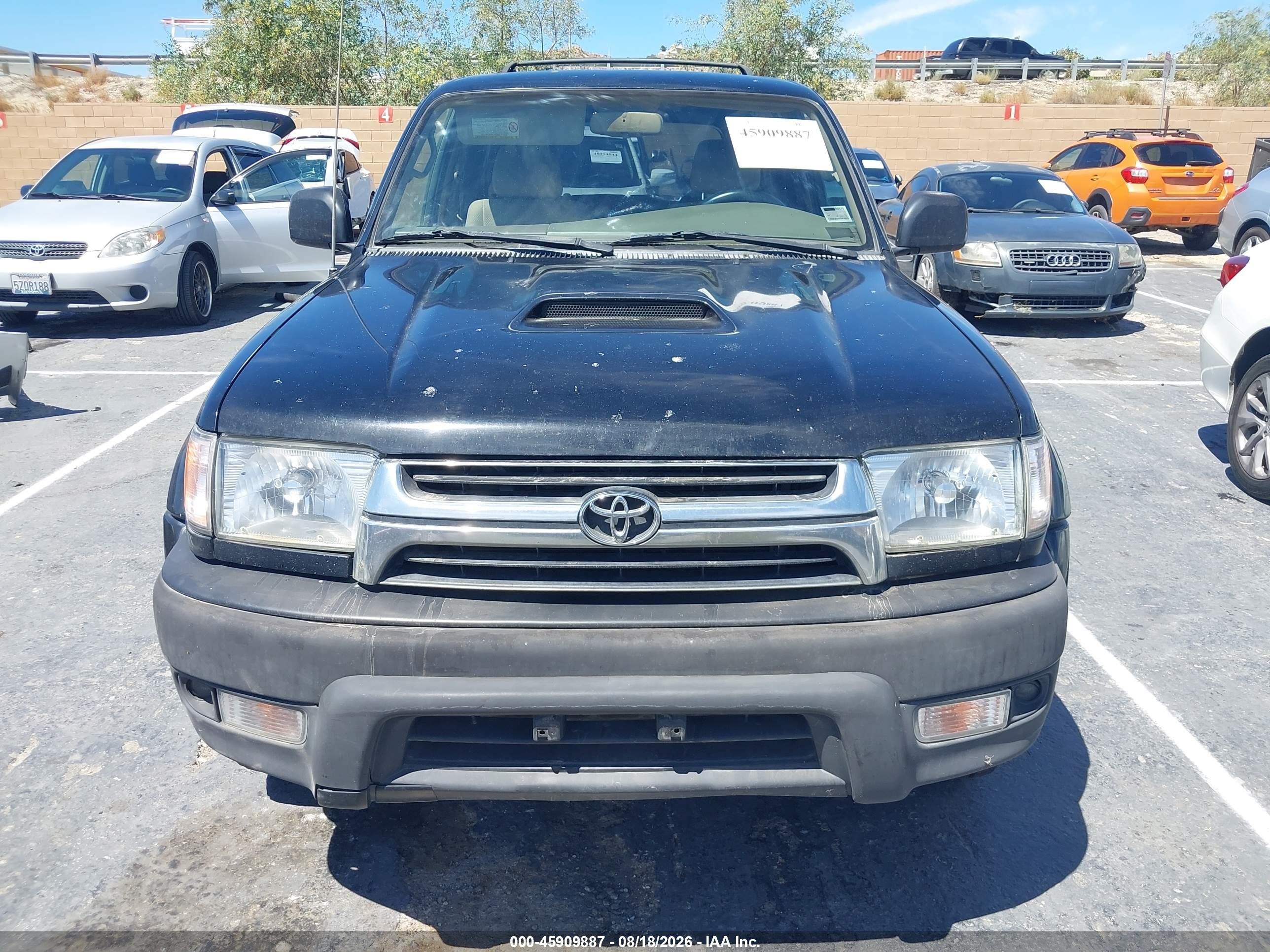 2001 Toyota 4runner Sr5 V6 Black vin: JT3GN86R410184031