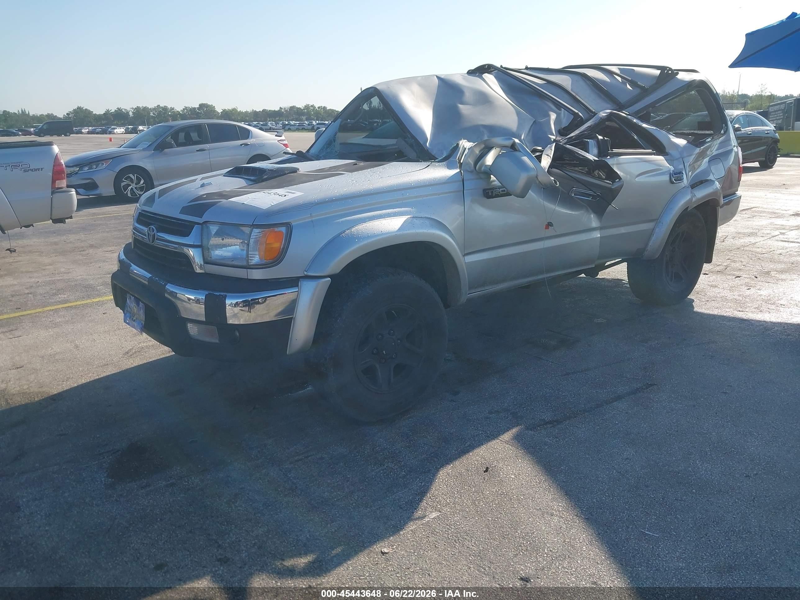 2001 Toyota 4runner Sr5 V6 Silver vin: JT3GN86R410189665