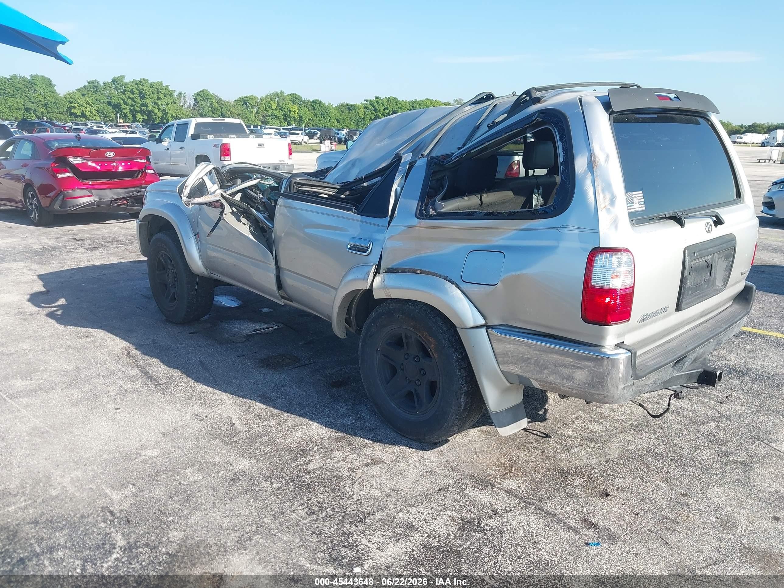2001 Toyota 4runner Sr5 V6 Silver vin: JT3GN86R410189665