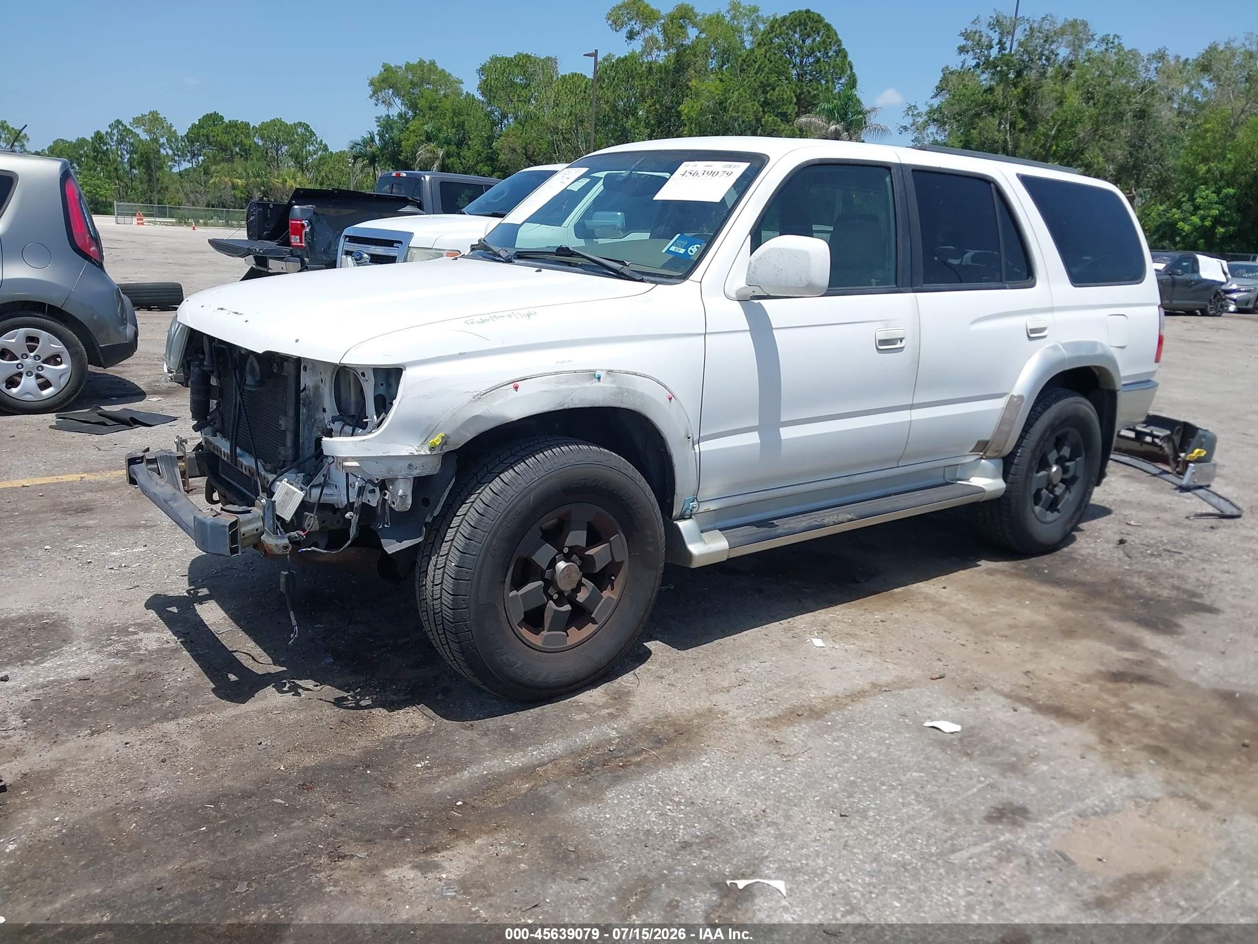 2002 Toyota 4runner Sr5 V6 White vin: JT3GN86R420227347