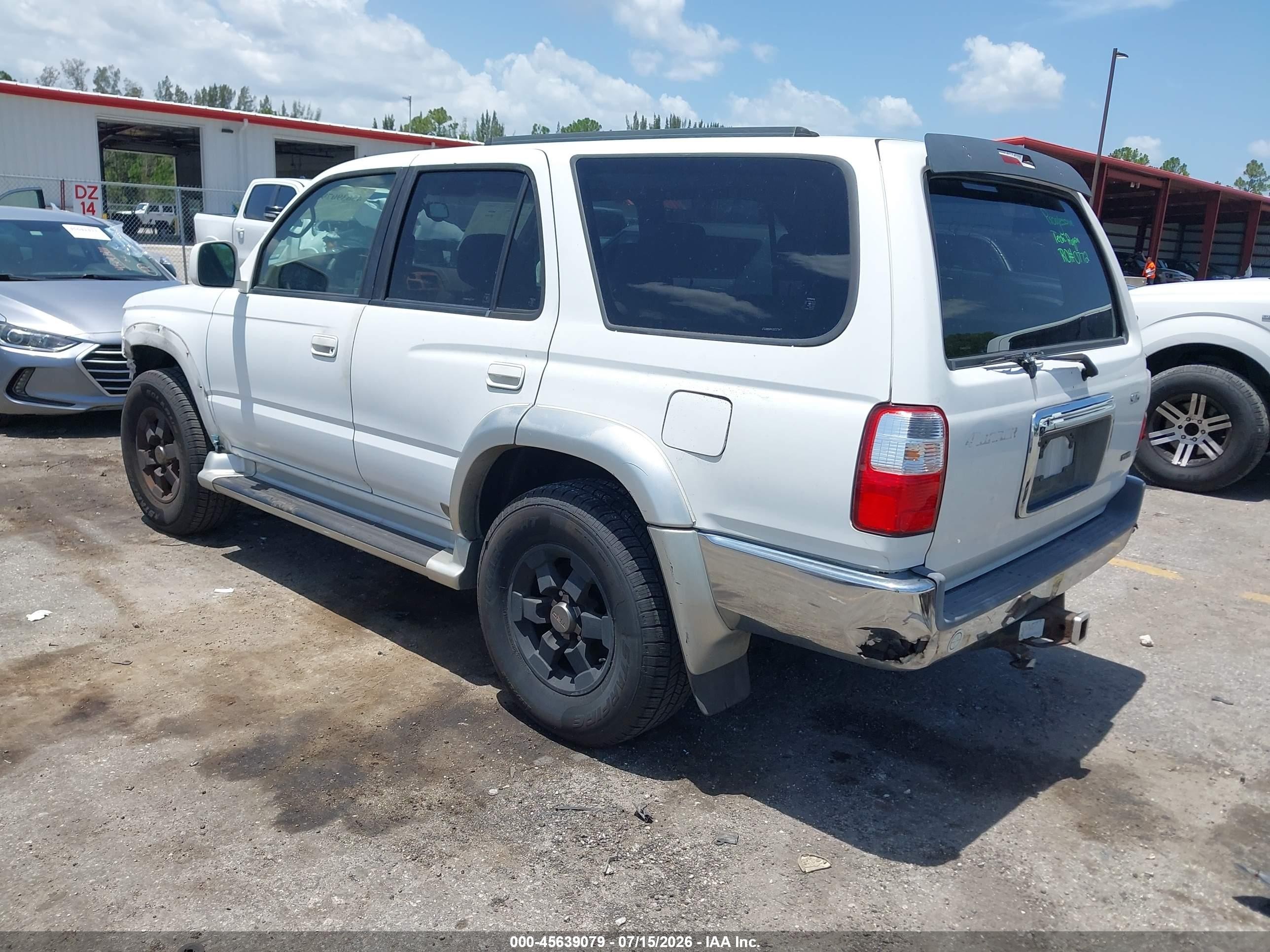 2002 Toyota 4runner Sr5 V6 White vin: JT3GN86R420227347
