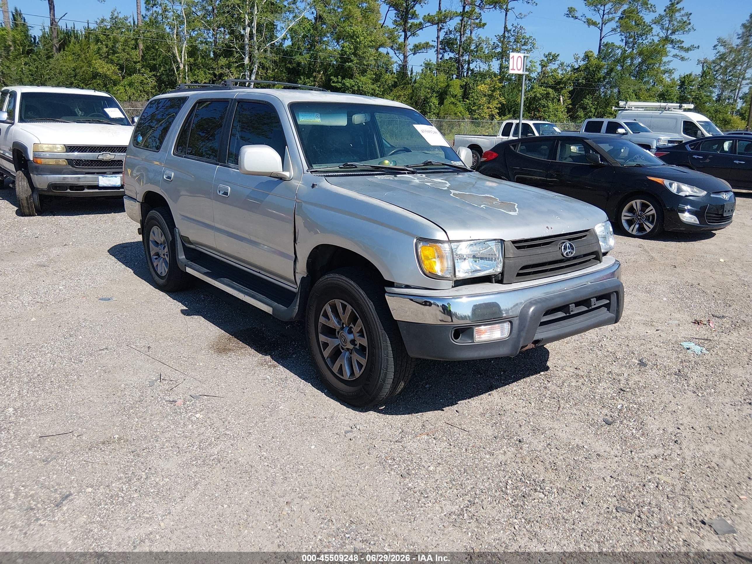 2002 Toyota 4runner Sr5 V6 Silver vin: JT3GN86R420230829