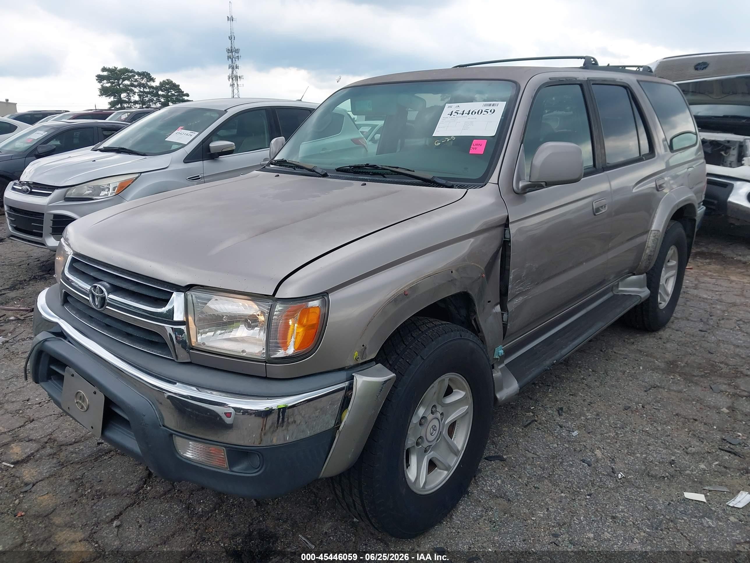 2002 Toyota 4runner Sr5 V6 Tan vin: JT3GN86R420250417